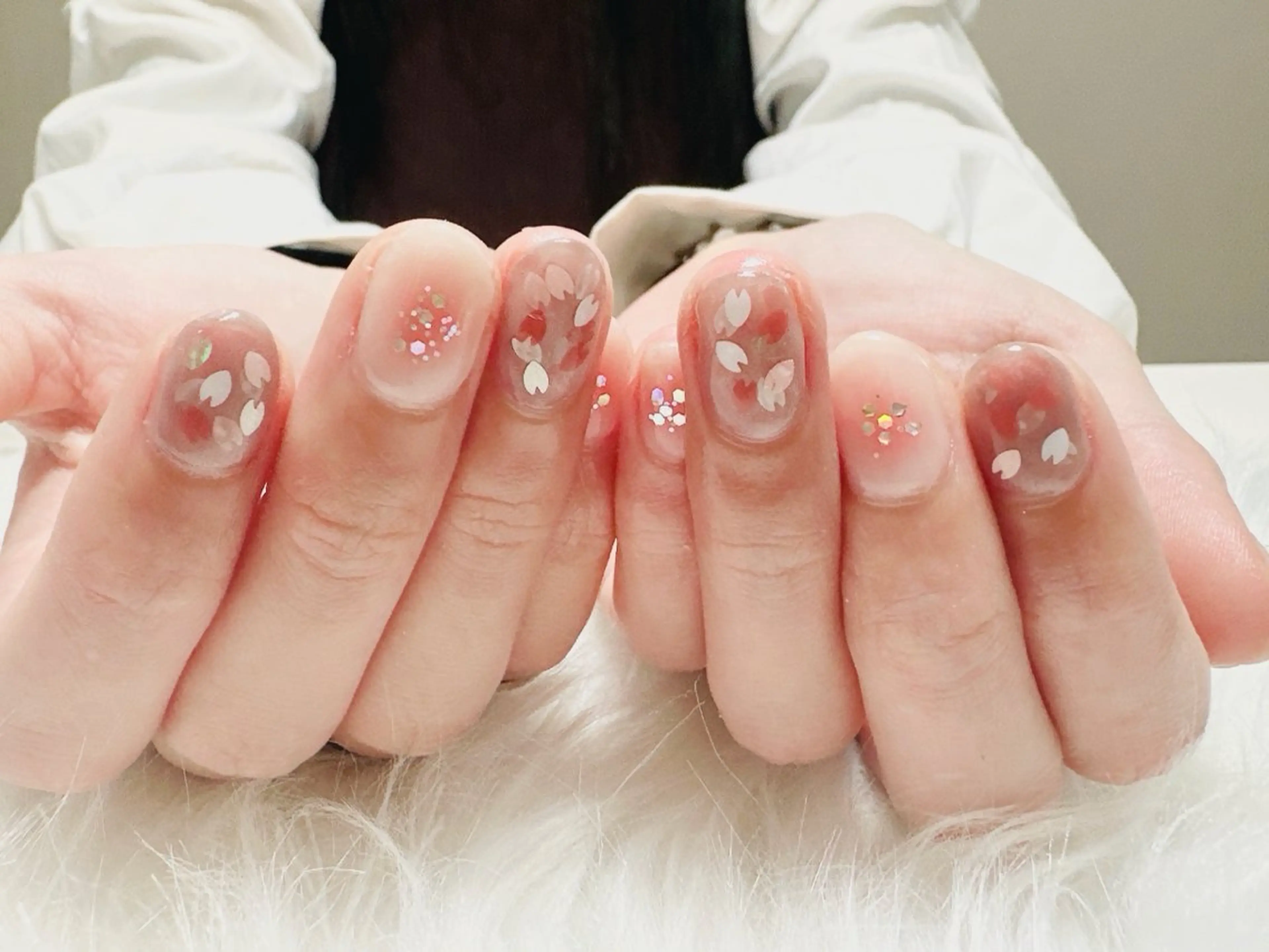 ネイル ジェルネイル 春ネイル nailsalon oluoluのネイルデザイン