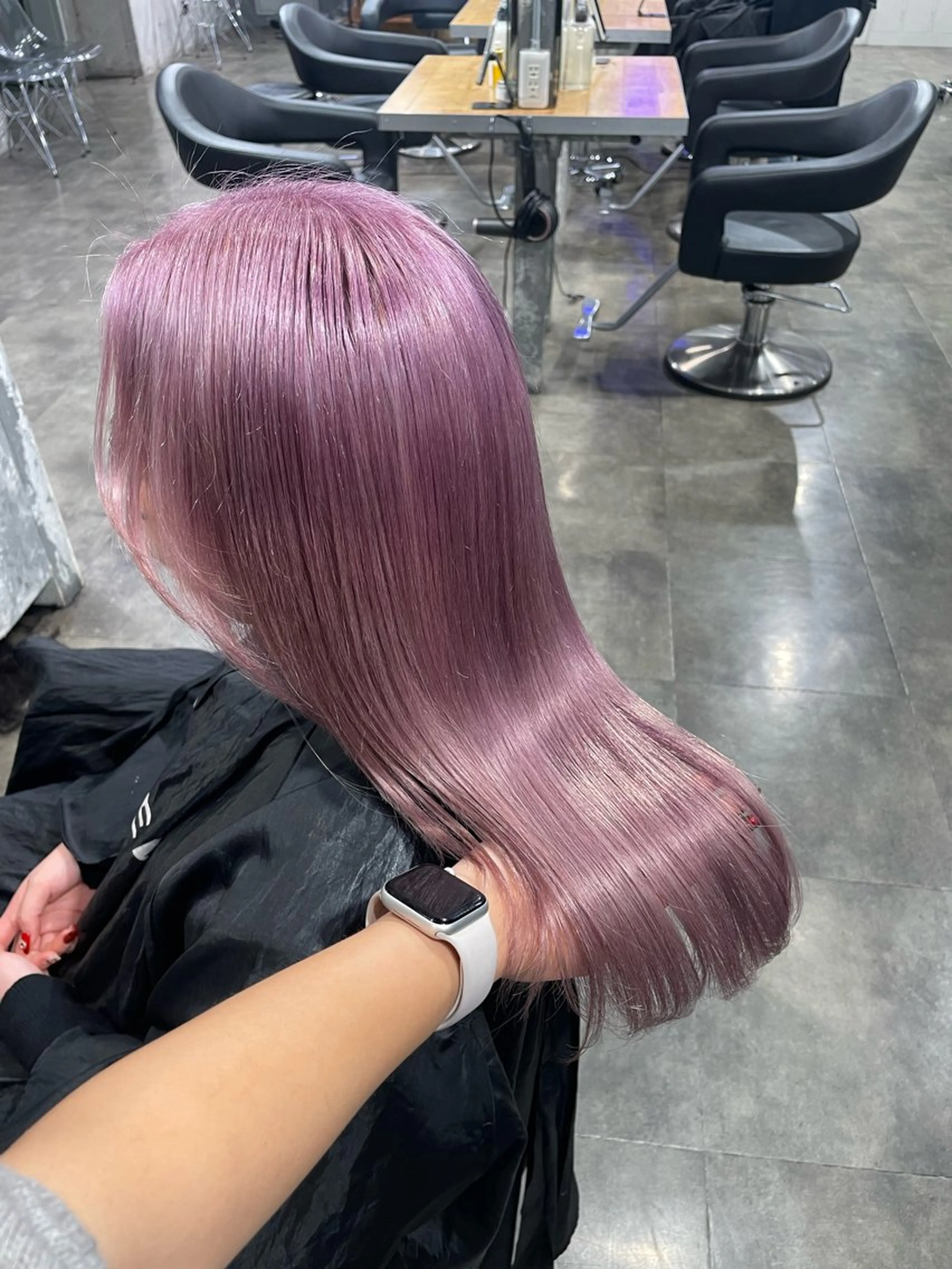 ロング カラー ヘアカラー ハイトーン 横浜💞ミオのヘアスタイル