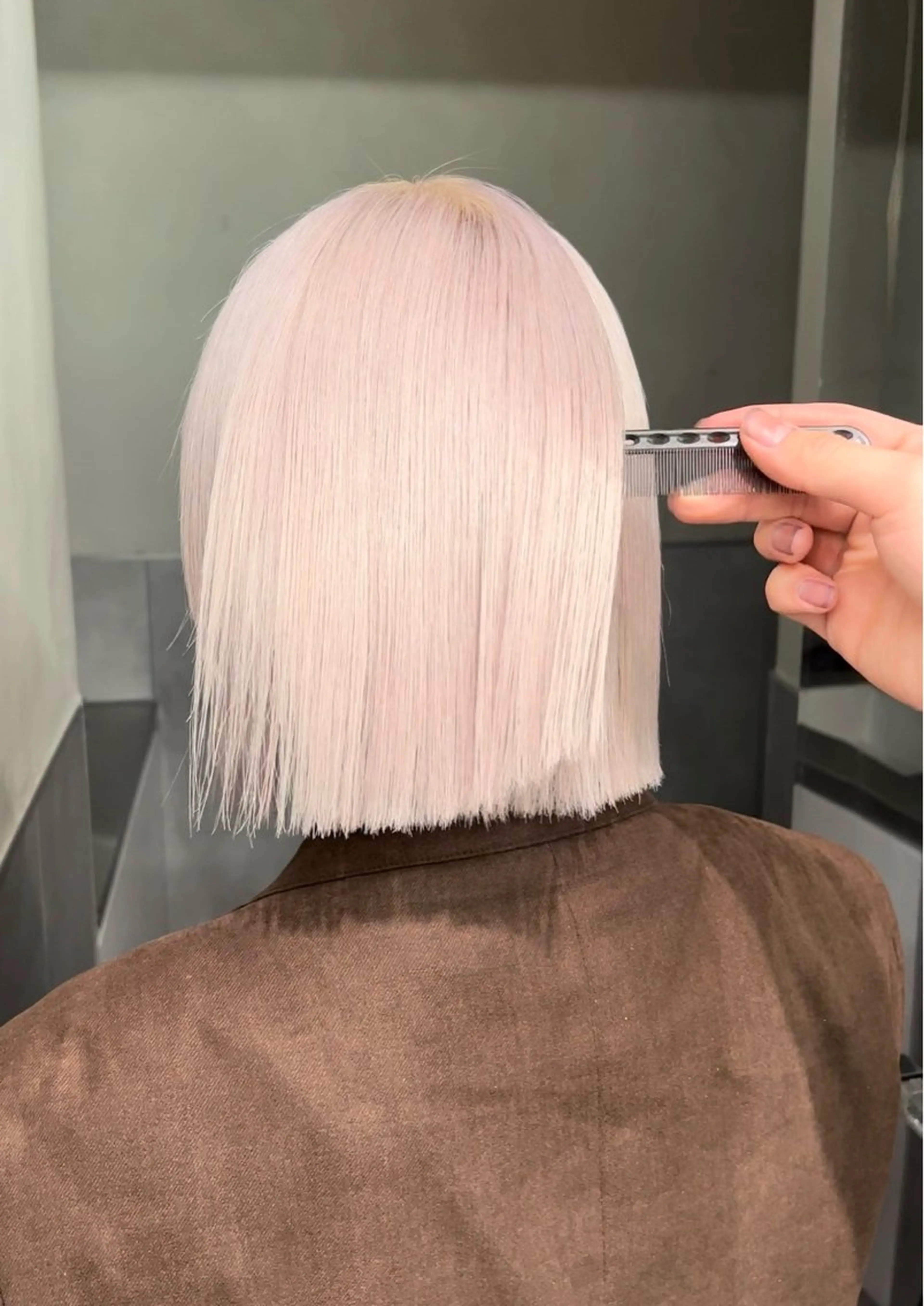 カラー レイヤー/ショート 特化/銀座/シンヤのヘアスタイル