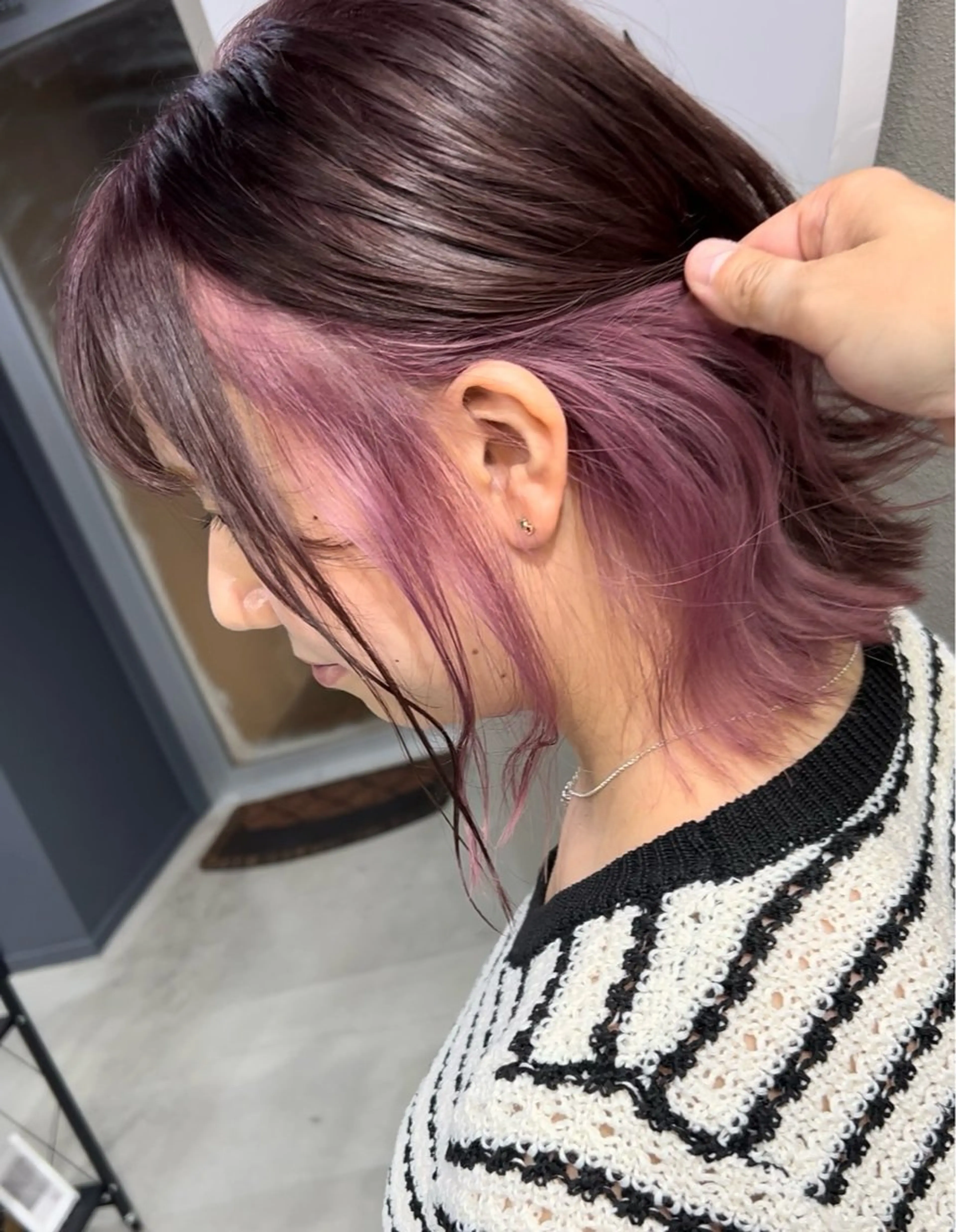 ミディアム カラー ヘアアレンジ VIM hairおもろまち店のヘアスタイル