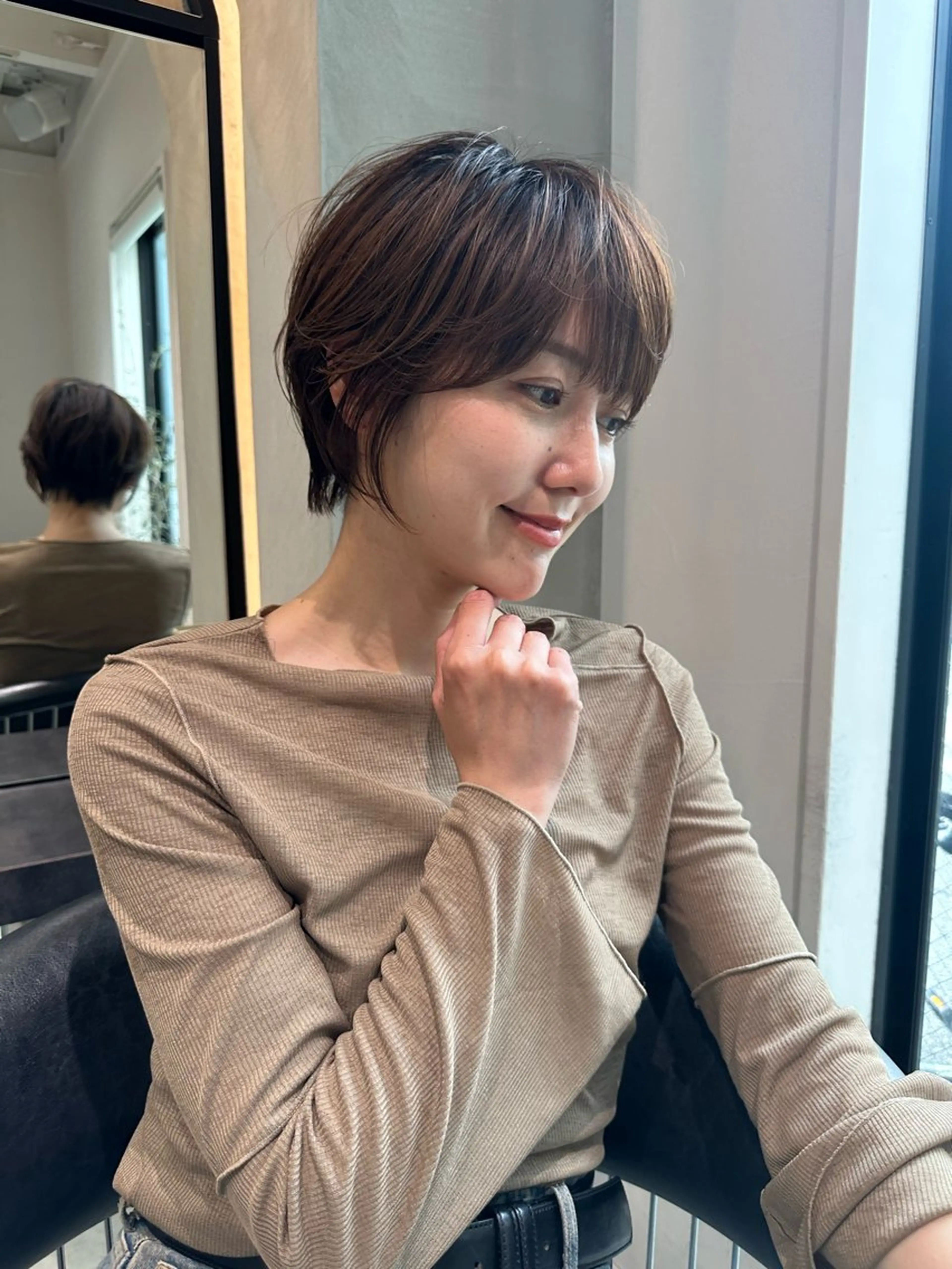 ショート ショートヘア 小顔カット カット ヘアカラー トリートメント ヘッドスパ taiga レイヤー /髪質改善/矯正🌈のヘアスタイル