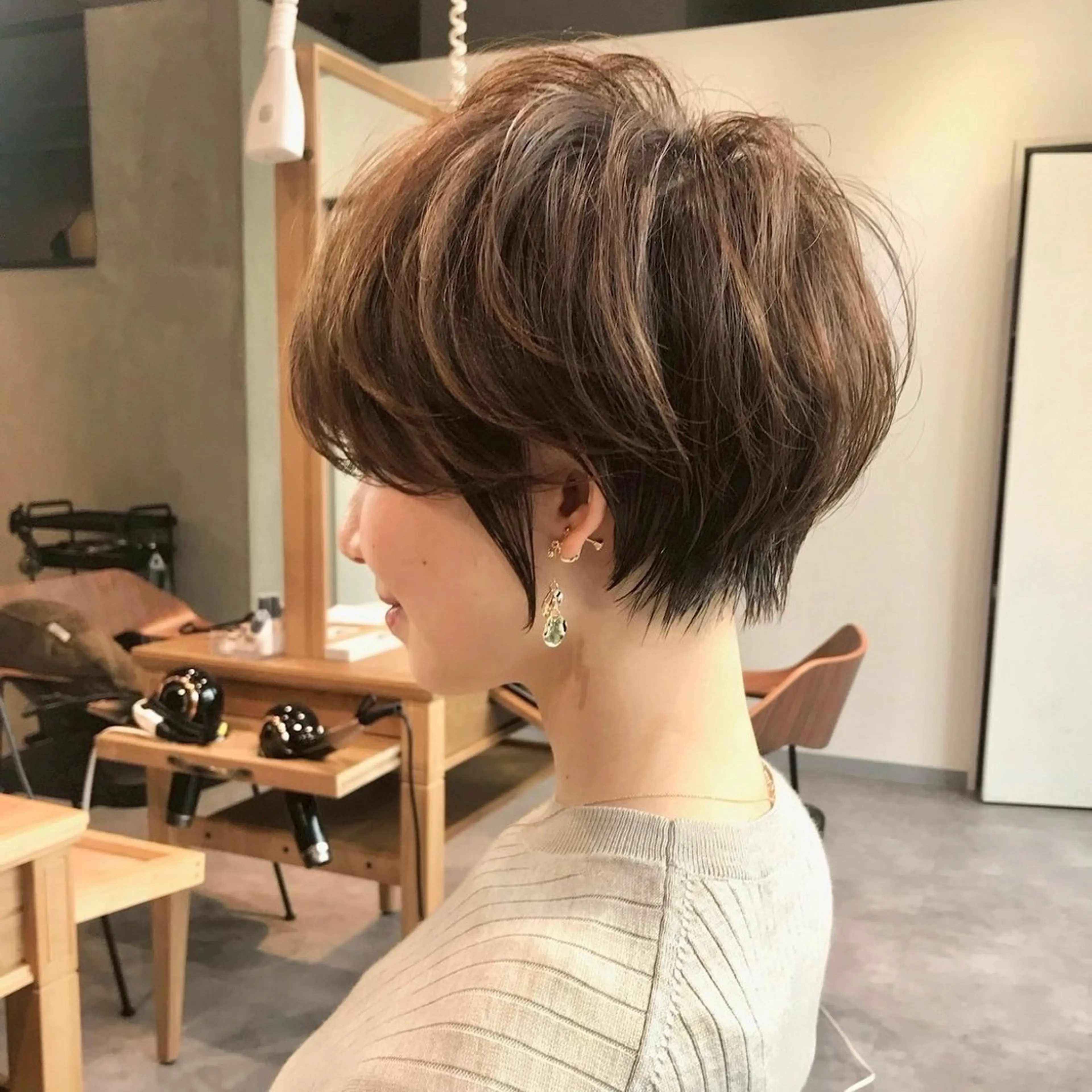 ショート fitするカット♡ 暖色/ふうか◠‿◠のヘアスタイル
