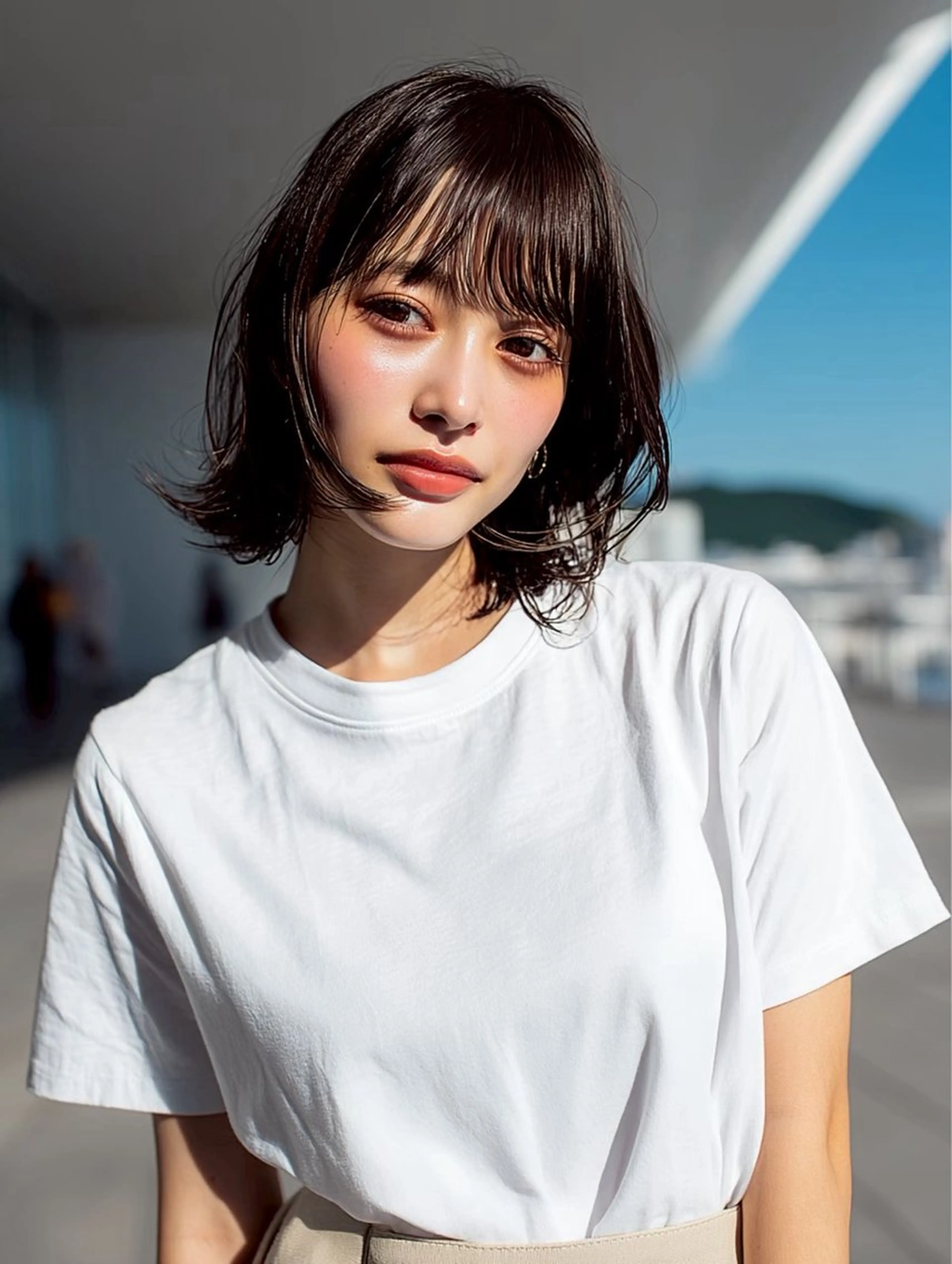 ショート 尾崎 優花のヘアスタイル