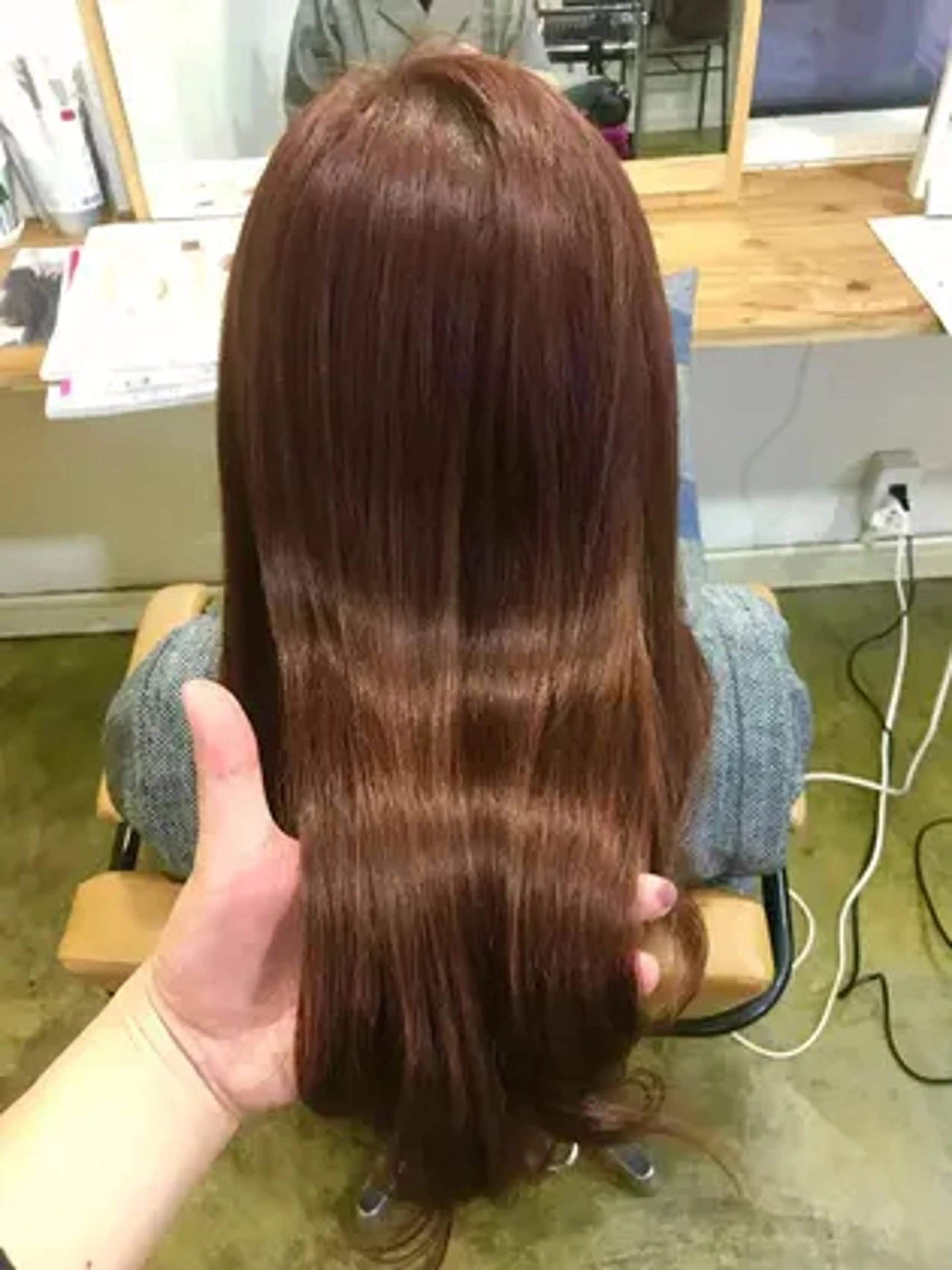 ロング ヘアカラー 縮毛矯正 髪質改善&艶カラー sotaのヘアスタイル