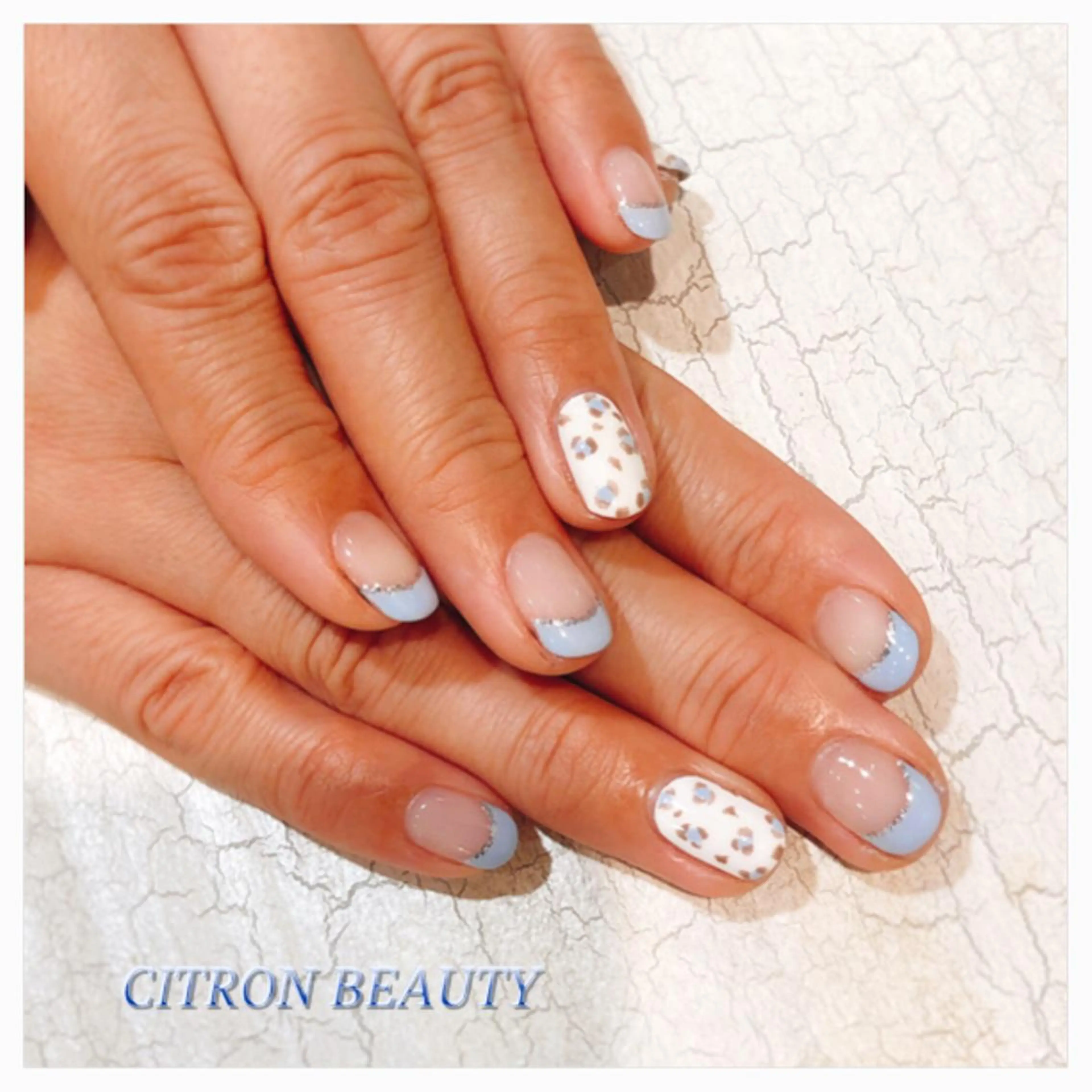 ネイル アニマル柄 パステルネイル 春ネイル CITRON NAIL💅練習生のネイルデザイン