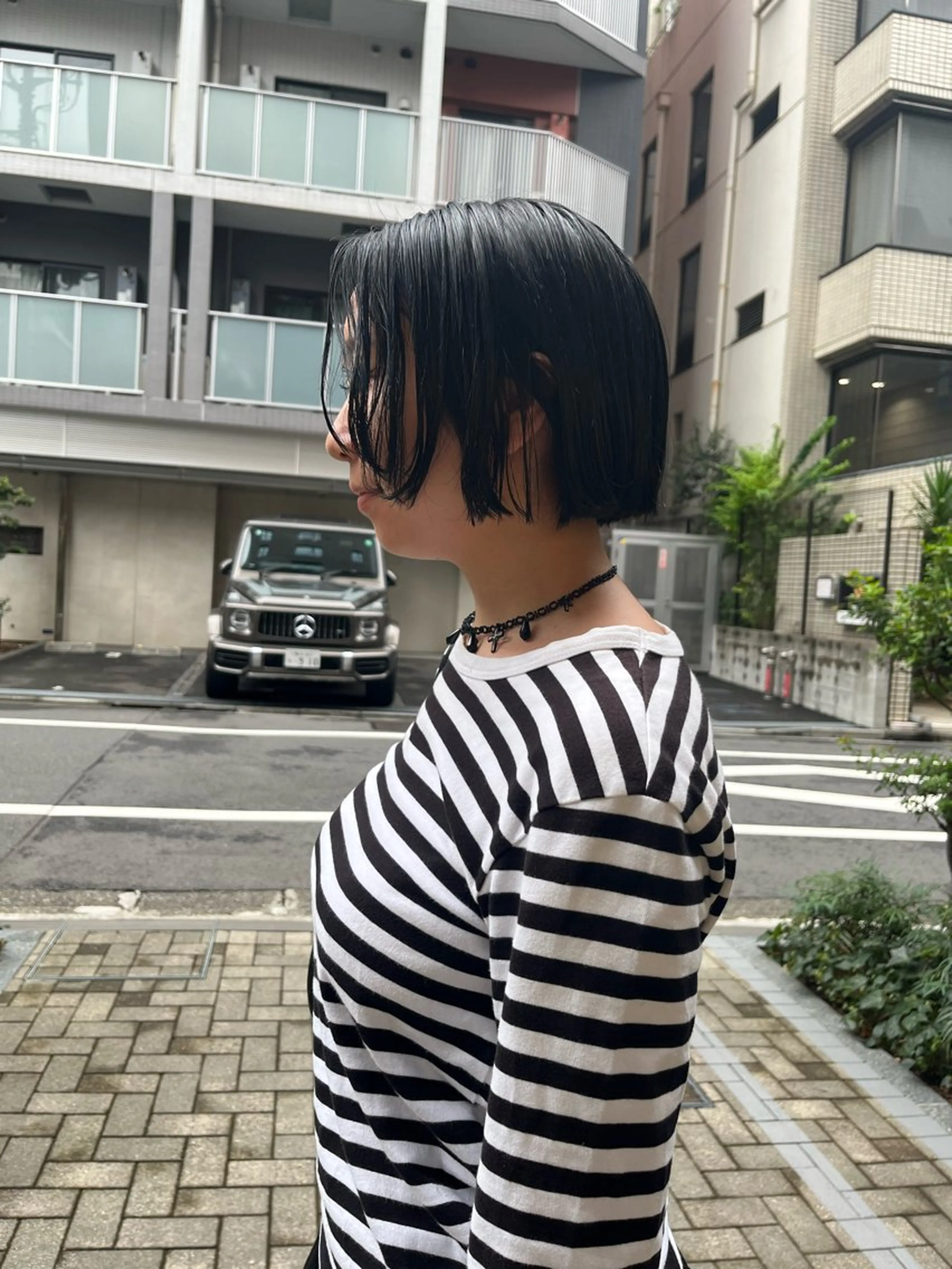 ショート カラー パーマ カット ヘアカラー 縮毛矯正 eri kinjoのヘアスタイル