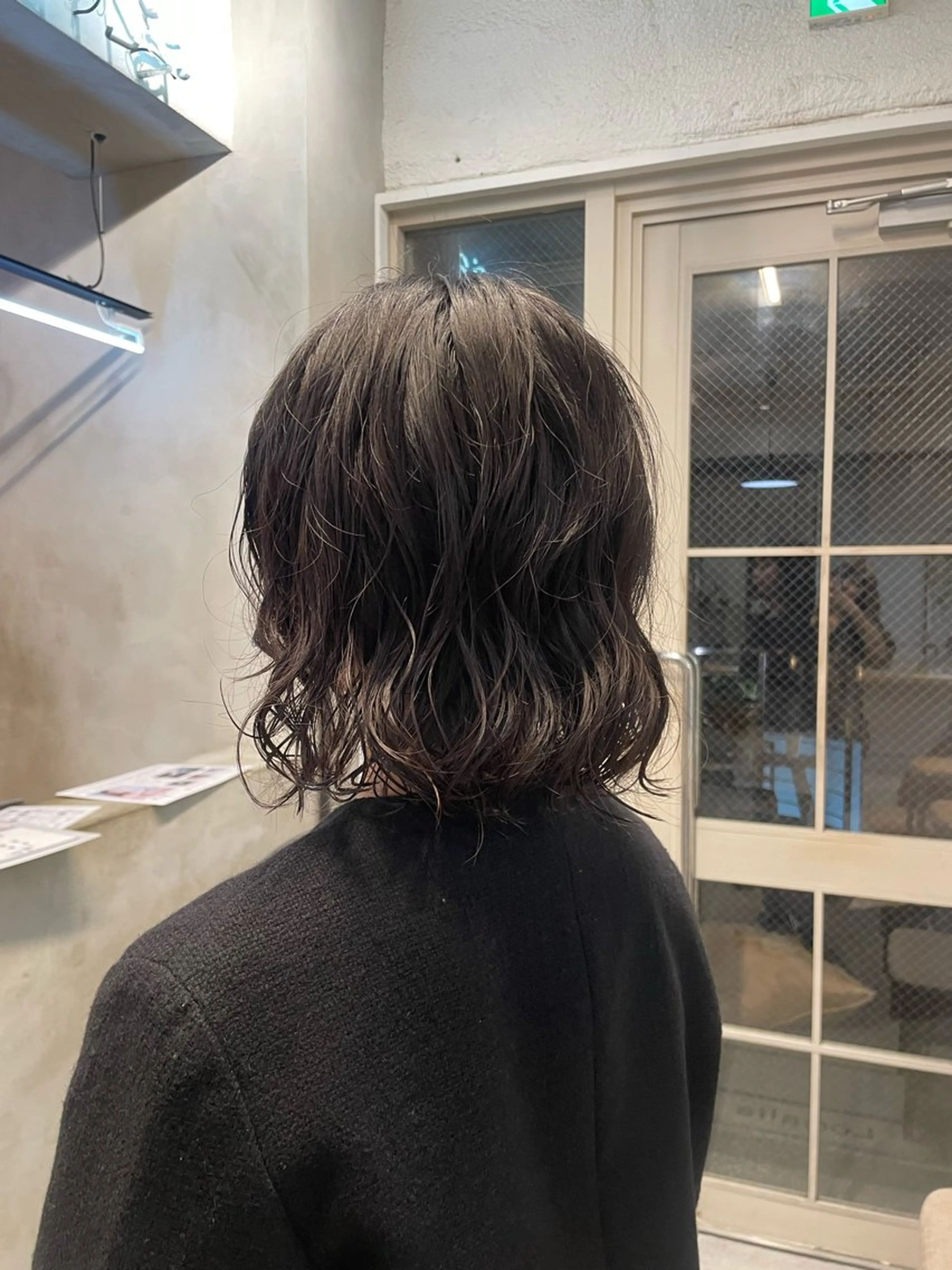 ミディアム パーマ ミディアムパーマ ボブ ニュアンスパーマ パーマ 赤み消し×透明感 /🌙suwa🌙のヘアスタイル