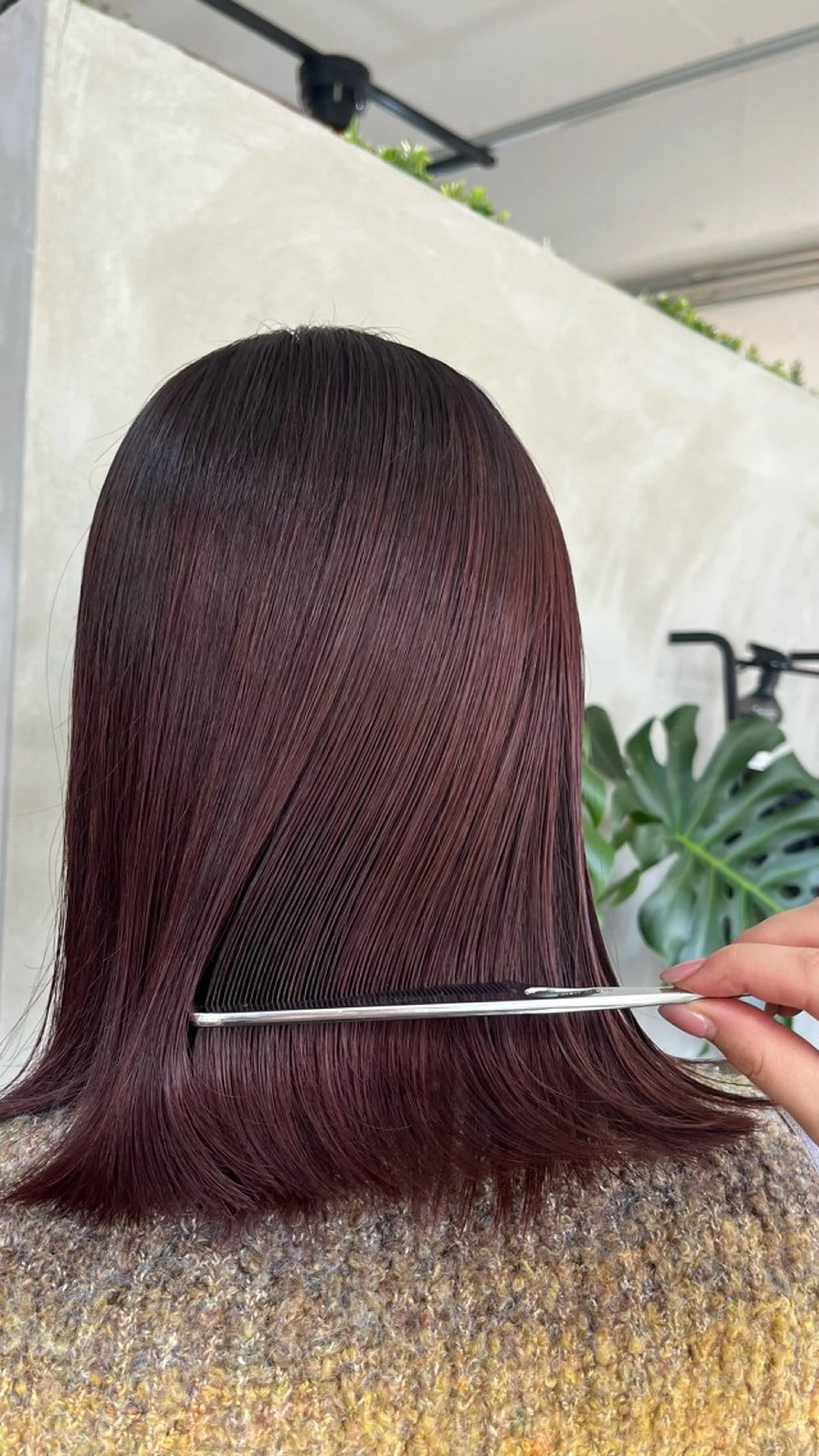ミディアム カット ヘアカラー カンノ シュンのヘアスタイル