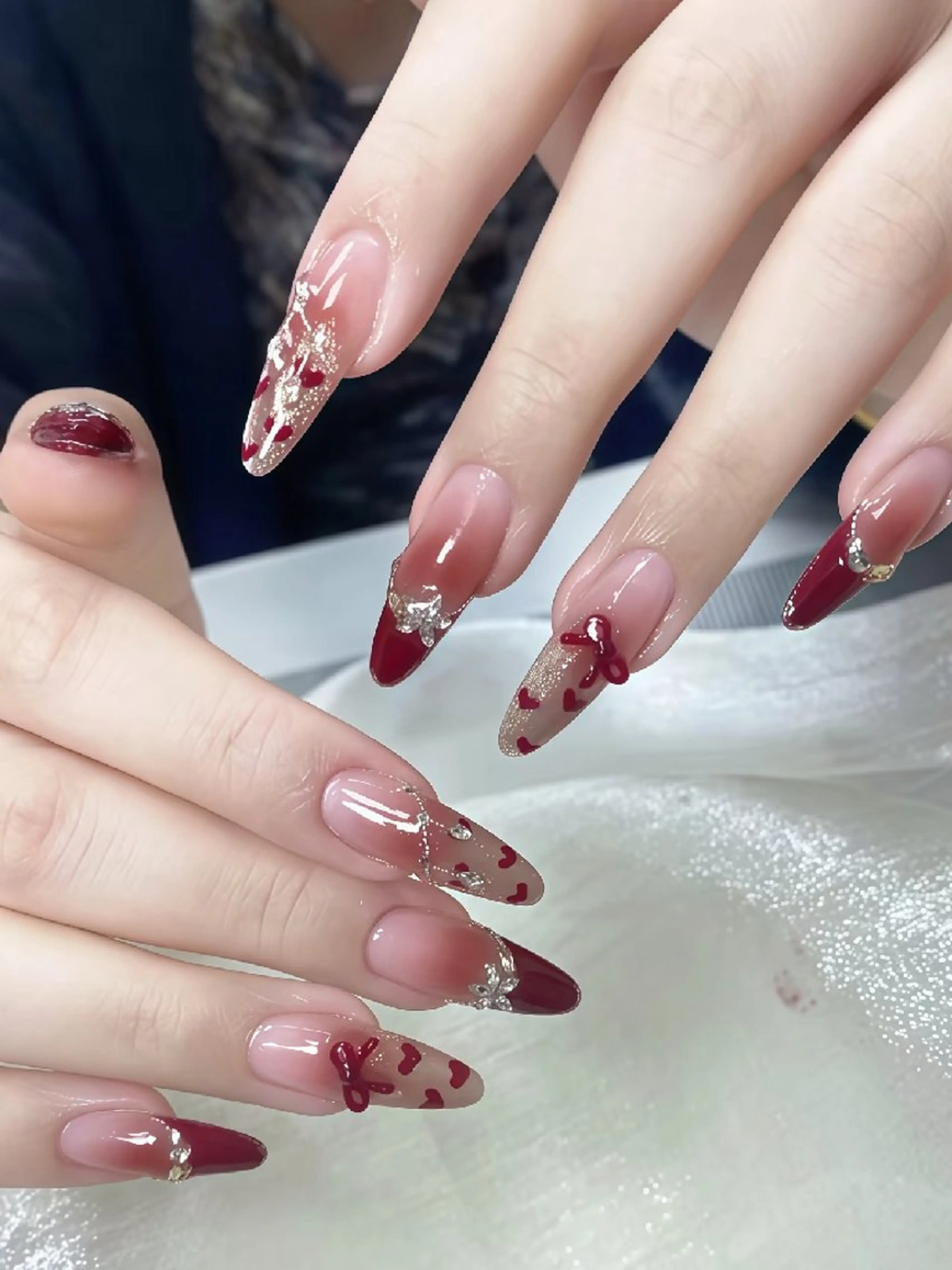 チップ長さ出し10本&アートし放題(パーツ込み)★180分間の写真