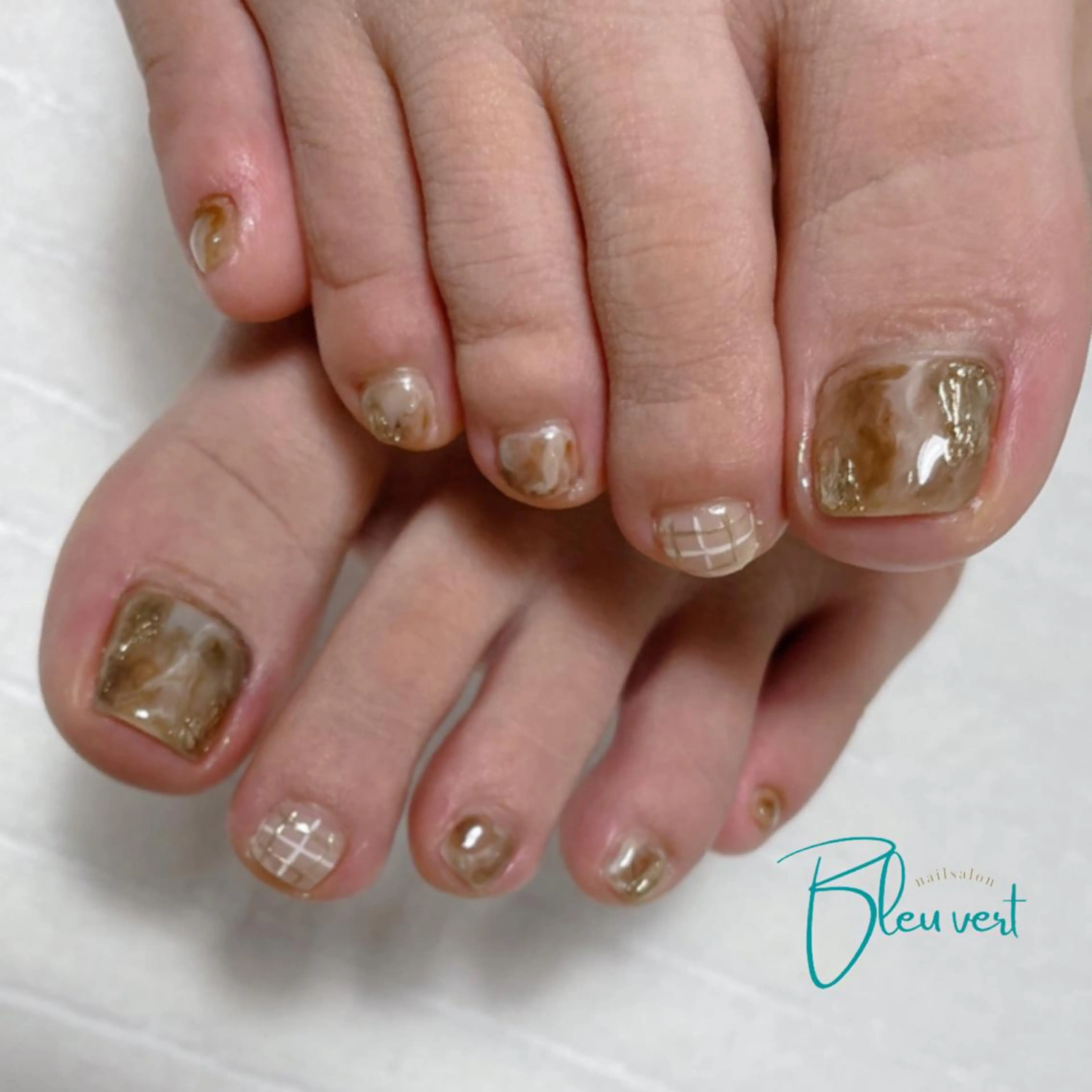 ネイル フットネイル ニュアンスネイル 北川 愛実のネイルデザイン