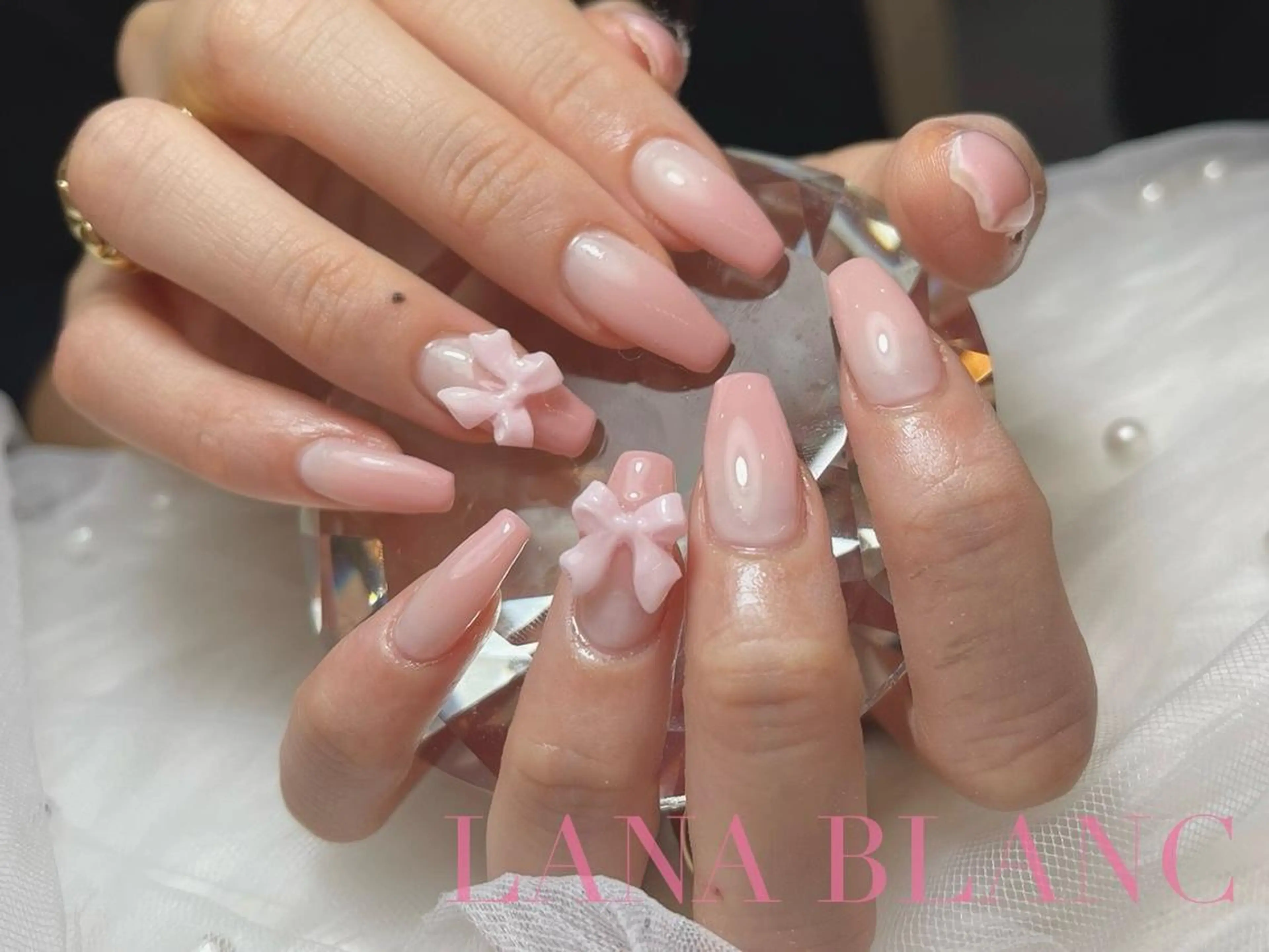 ロング ハンドネイル nail LUNA BLANCのネイルデザイン