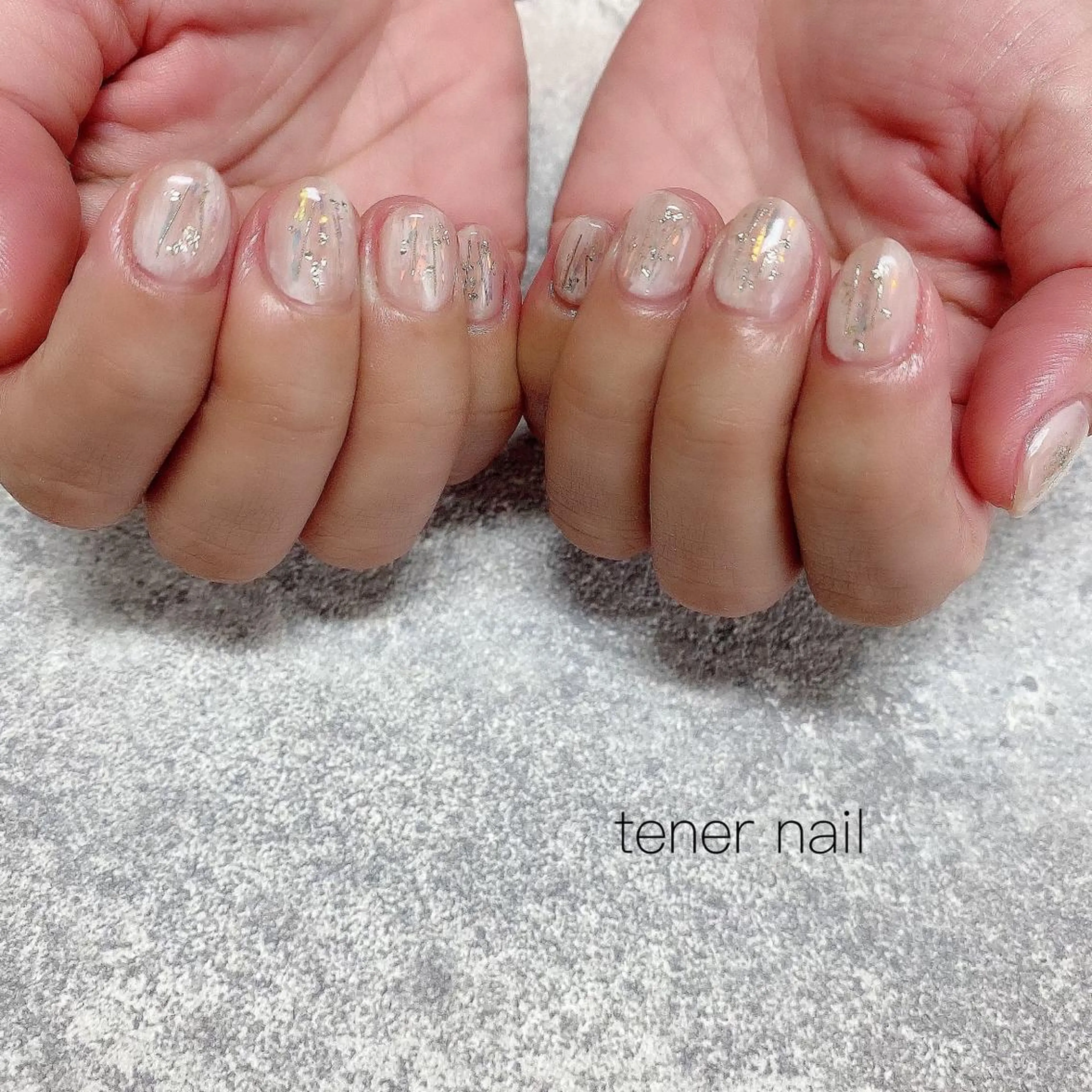 ネイル キラキラネイル ニュアンスネイル テネルネイル tener nailのネイルデザイン