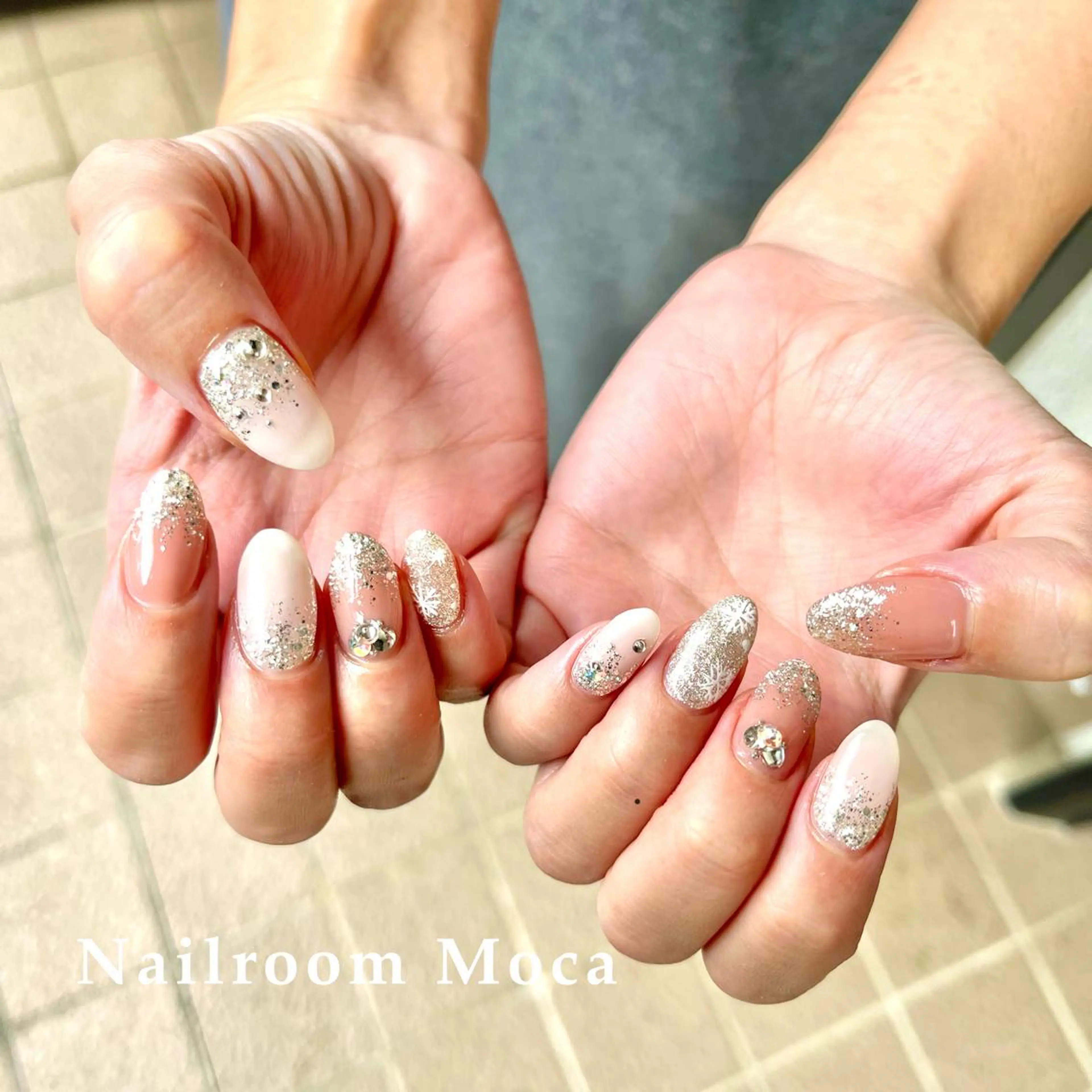 ネイル アートネイル 冬ネイル ハンドネイル Nailroom Mocaのネイルデザイン