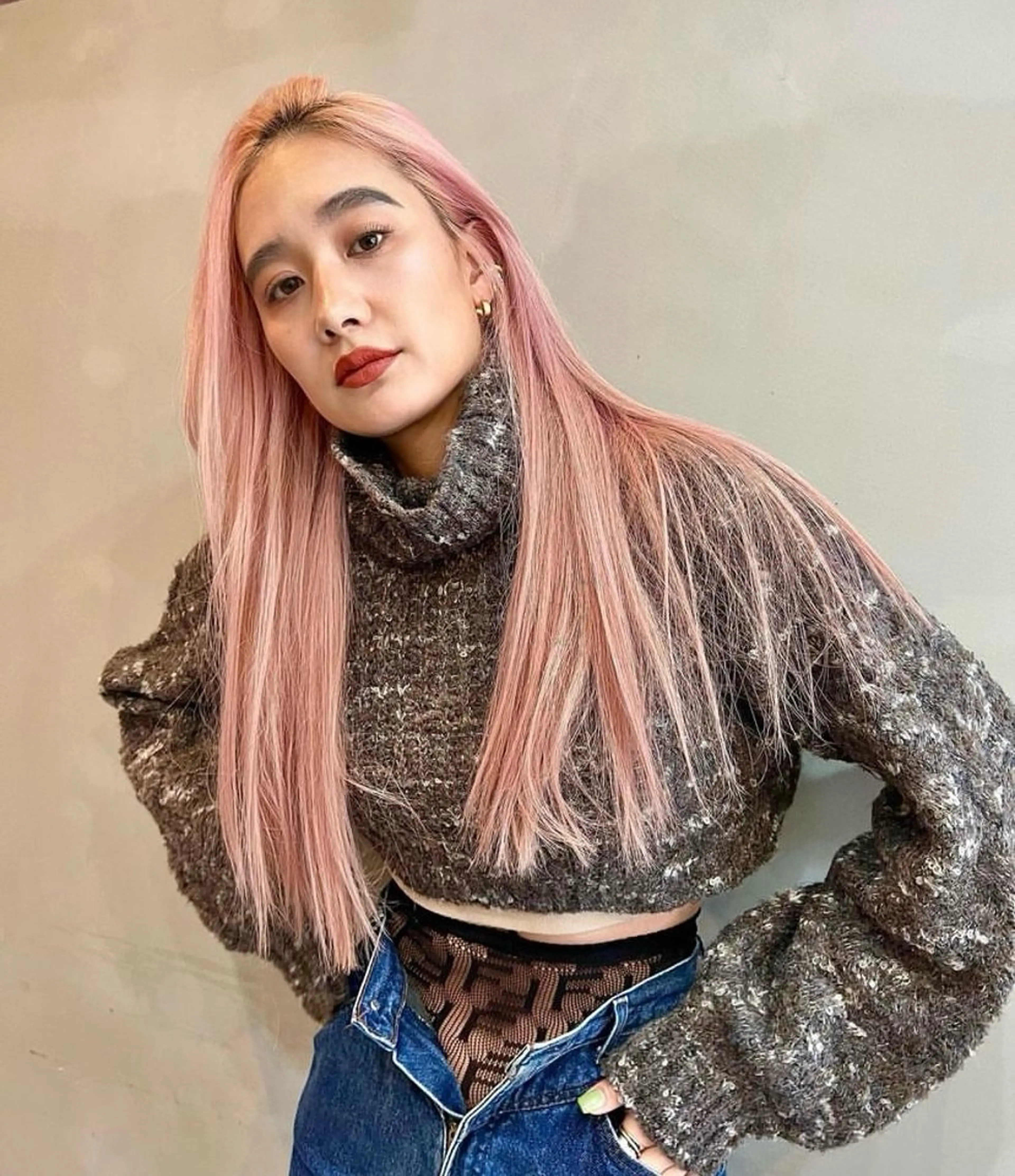 ロング 透明感/グレージュ/ レイヤー/ 青空のヘアスタイル