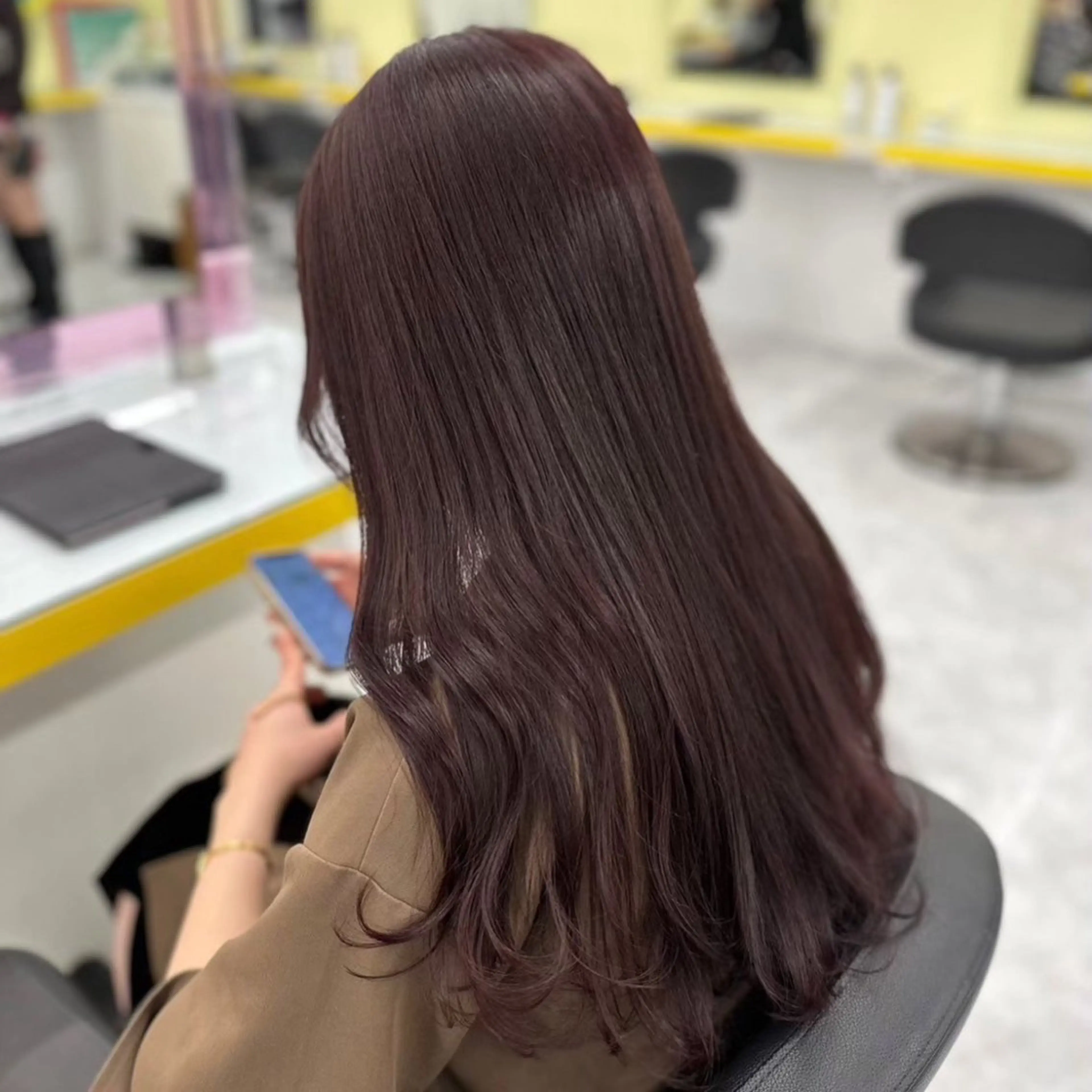 ロング カラー 透明感カラー トリートメント 🤍透明感推しカラー 🤍yui‪💞✨のヘアスタイル