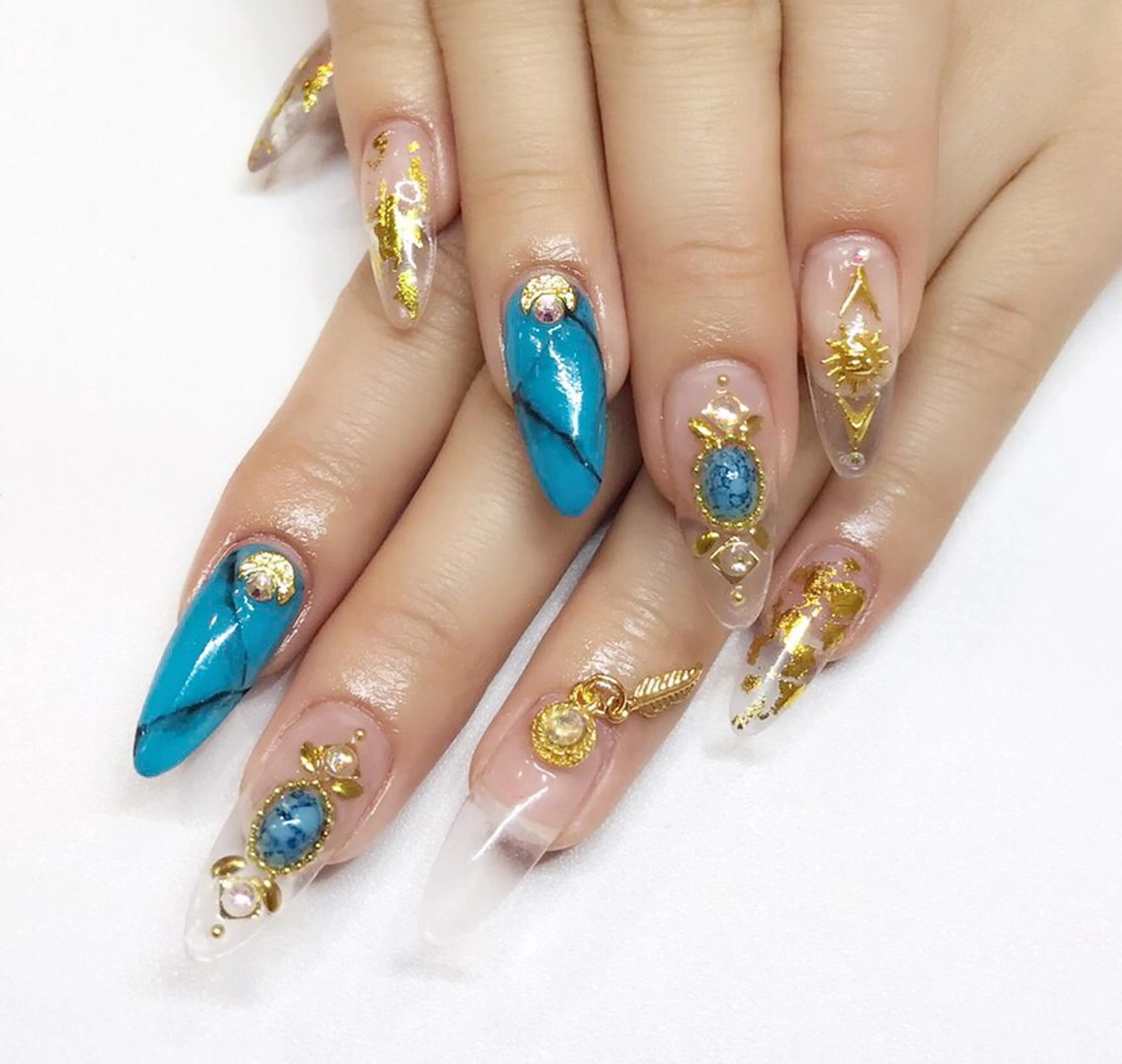 ネイル クリアネイル 持ち込み スカルプネイル nail salon Soeurのネイルデザイン