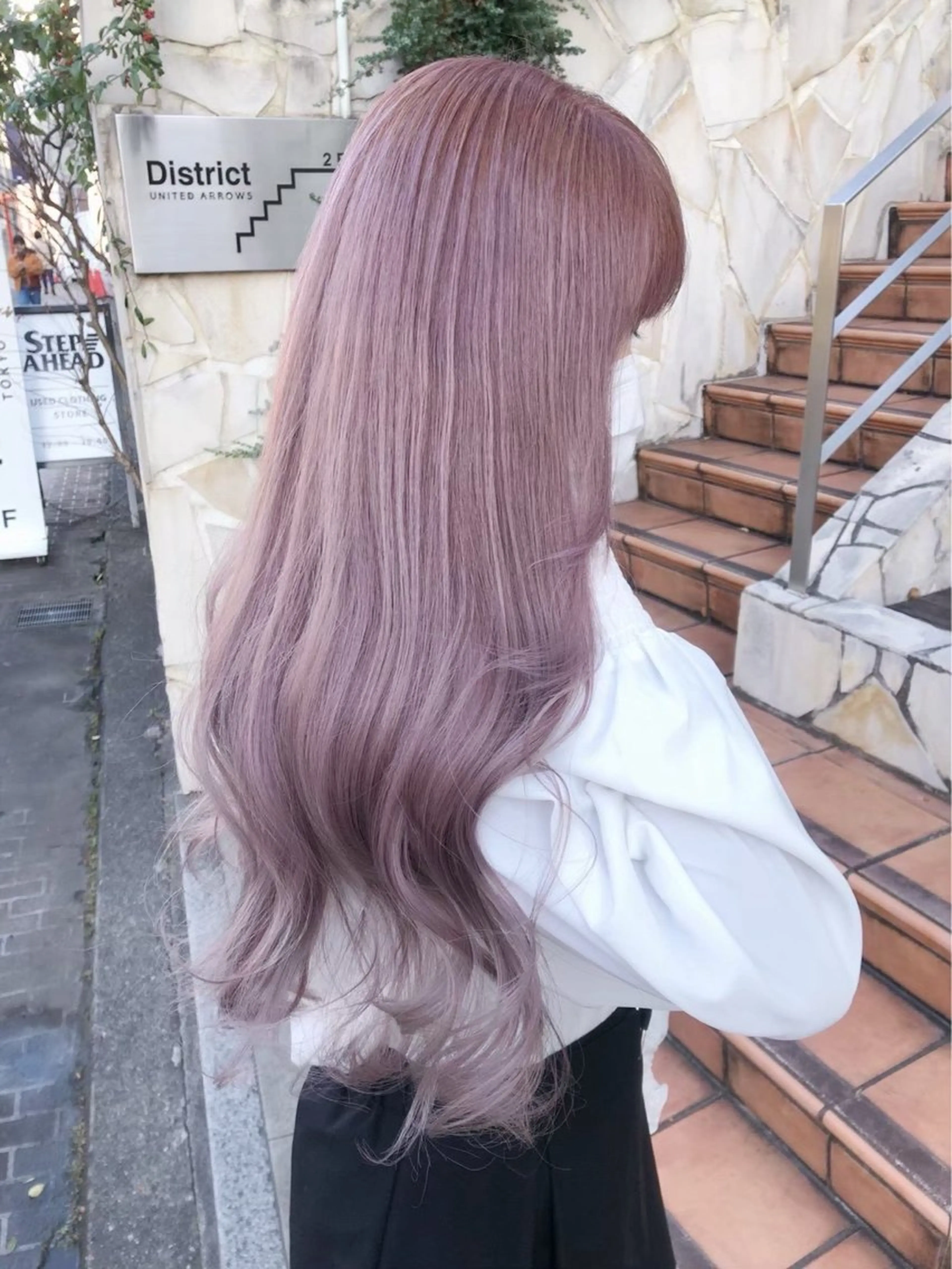 ロング カラー 透明感🫧暖色カラー miuのヘアスタイル