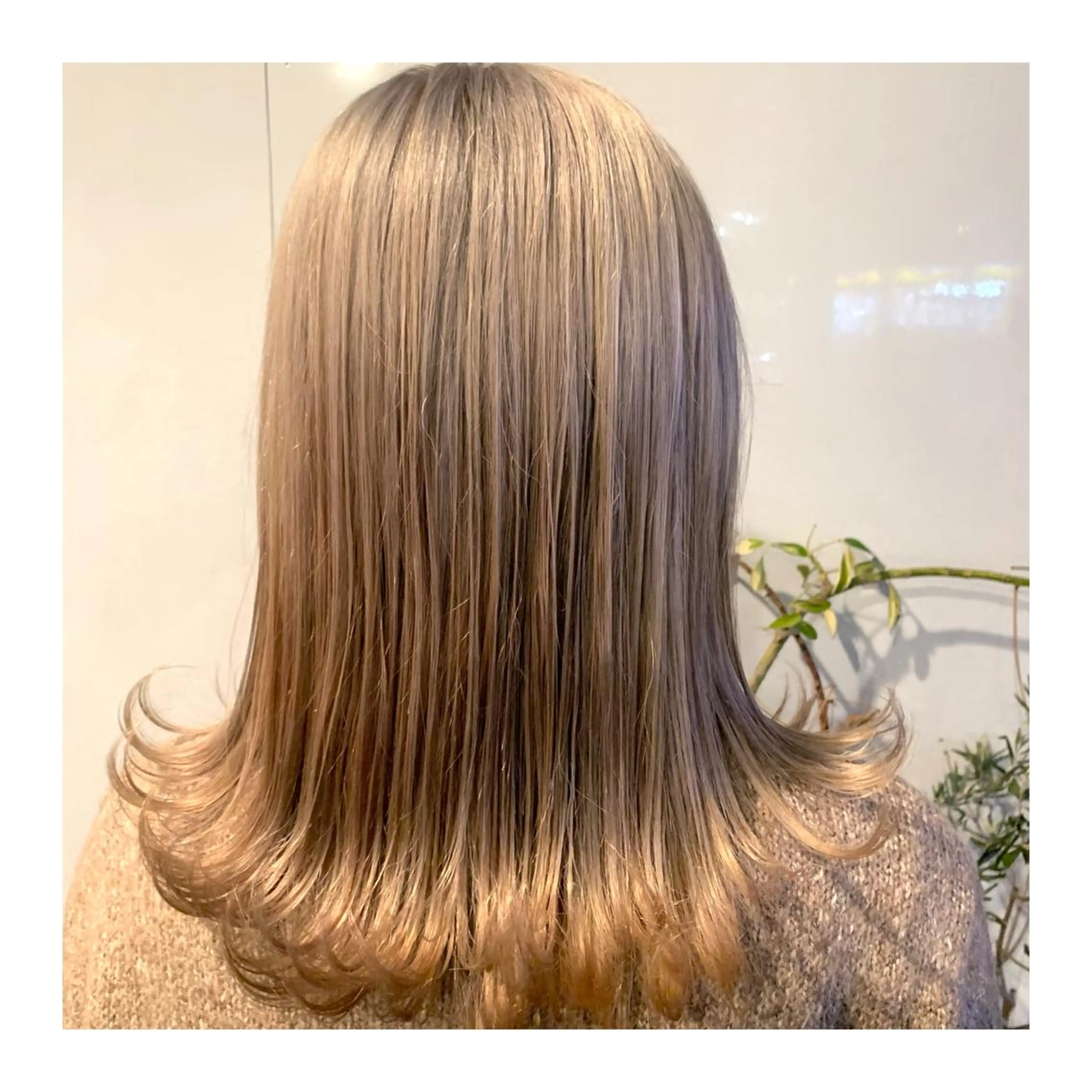 ロング カラー あべ ゆうかのヘアスタイル