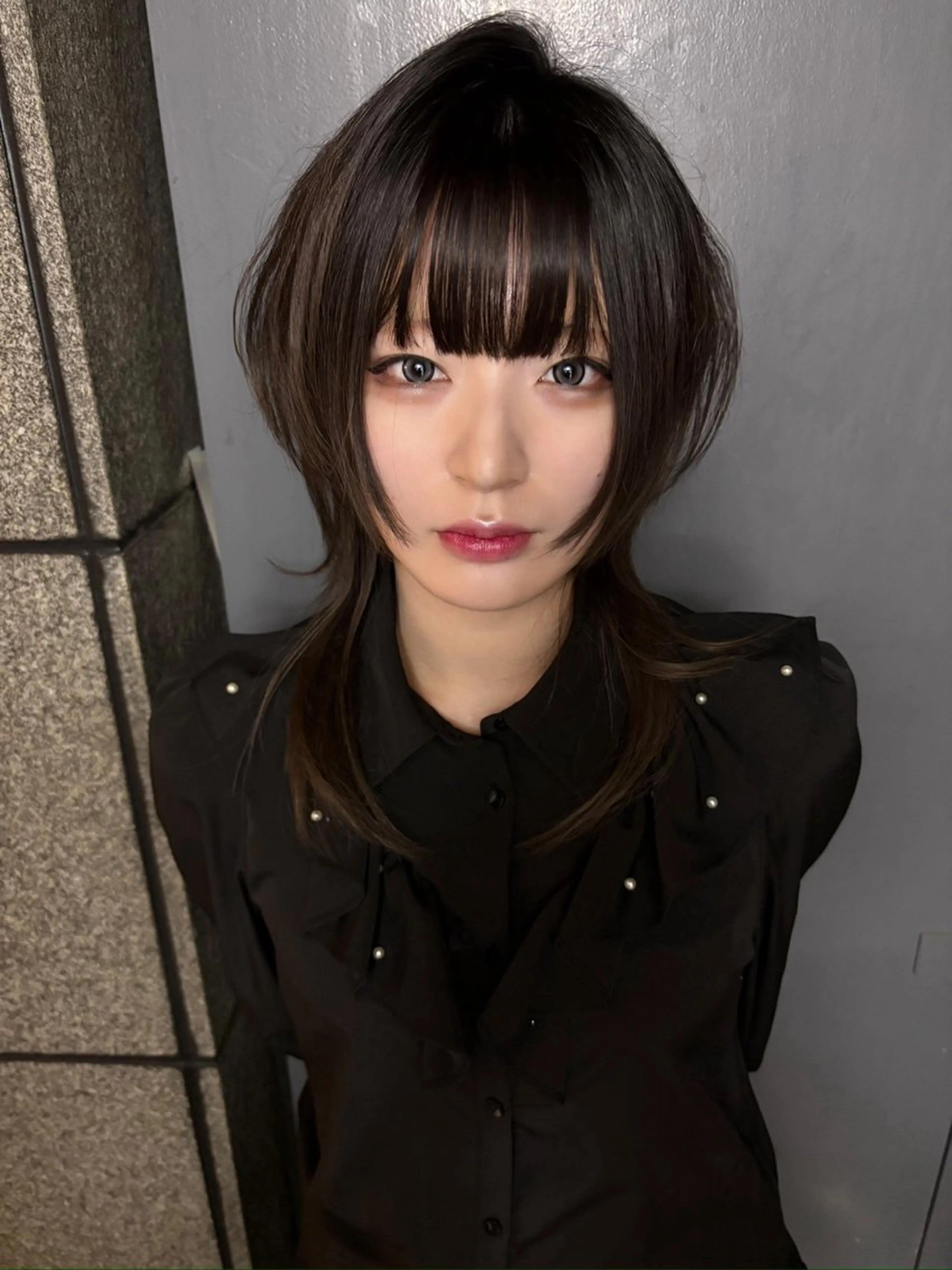 セミロング カット ウルフ/レイヤー/ 戸内໒꒱· ﾟのヘアスタイル