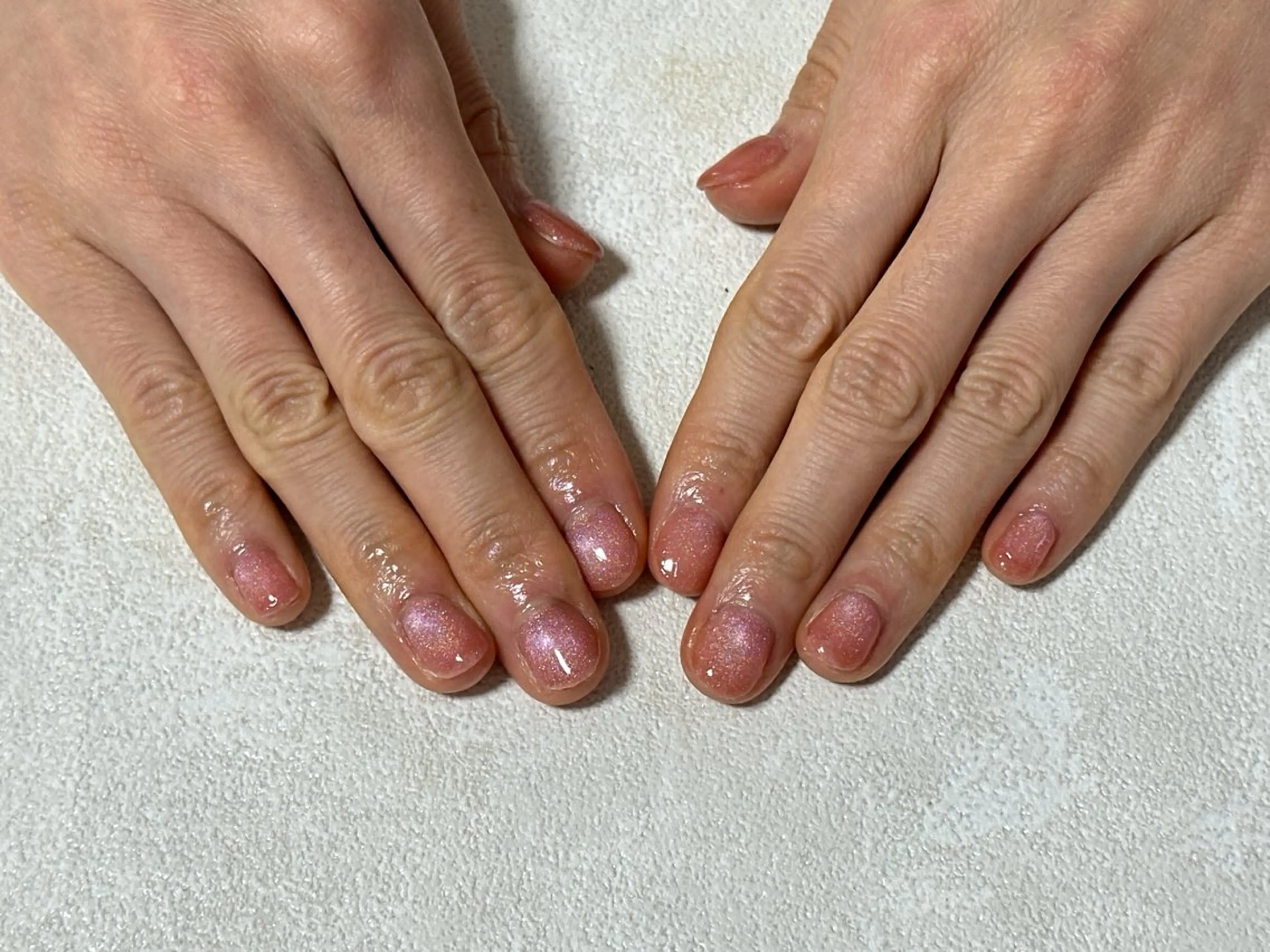 ネイル オーロラネイル 桜ネイル フラワーネイル フットネイル フレンチネイル ハンドネイル mogunail &blowのネイルデザイン