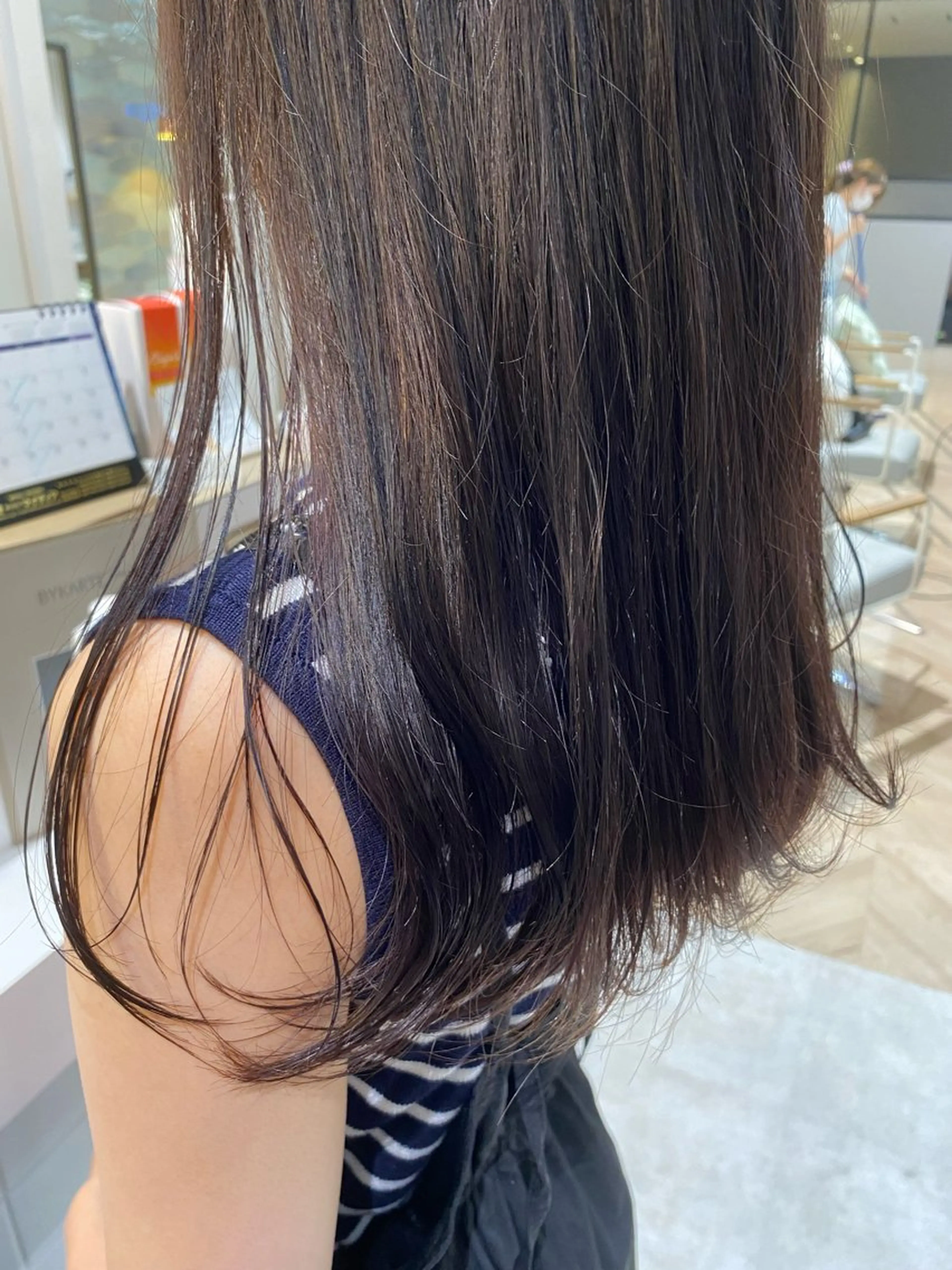 ロング カラー ラベンダーカラー カット ヘアカラー トリートメント あさかわ みほのヘアスタイル