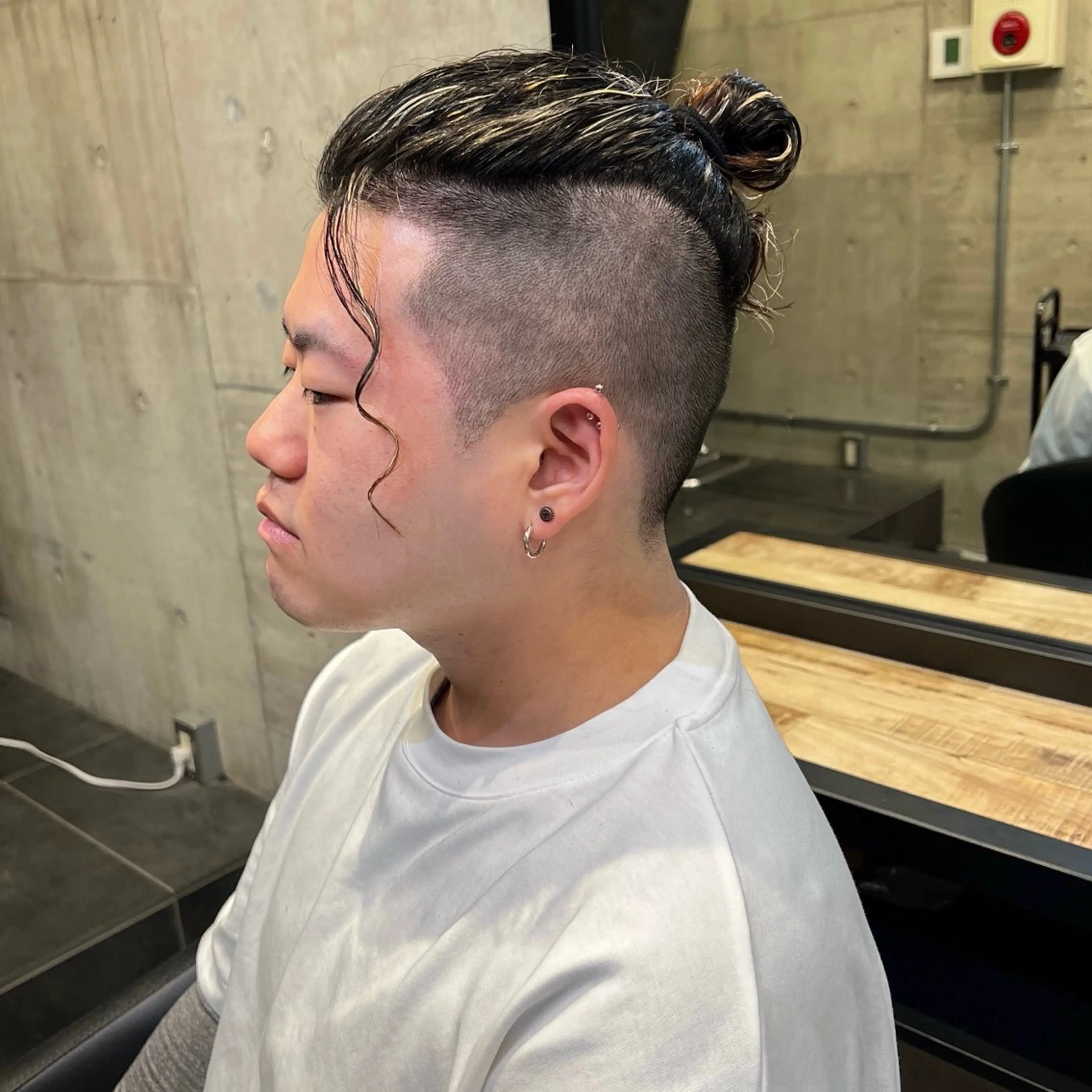 ロング メンズ マンバンヘア メンズパーマ カット パーマ トリートメント メンズ特化/パーマ/ メッシュ/竜成のヘアスタイル