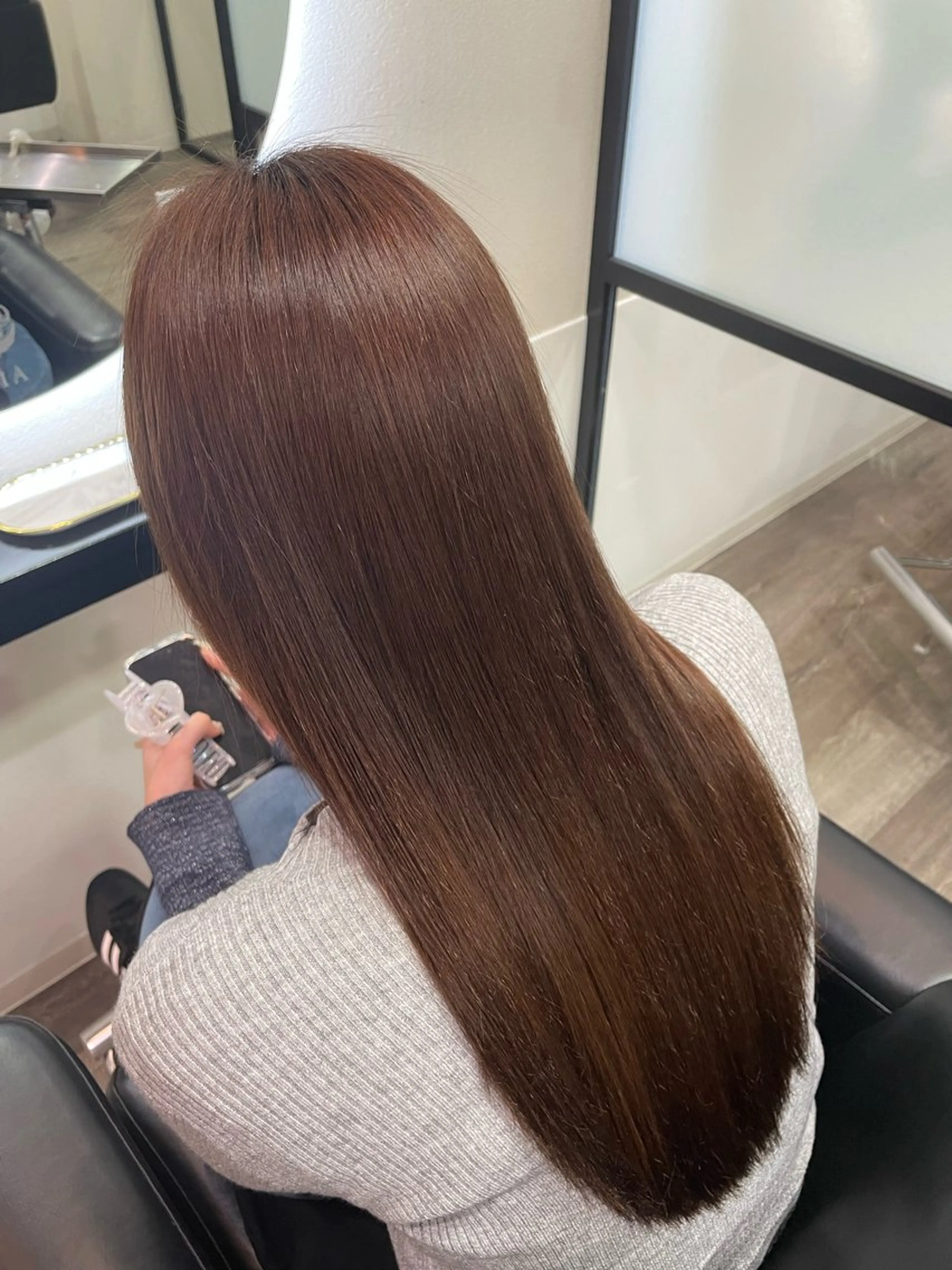 ロング 縮毛矯正 樅木 恒毅のヘアスタイル