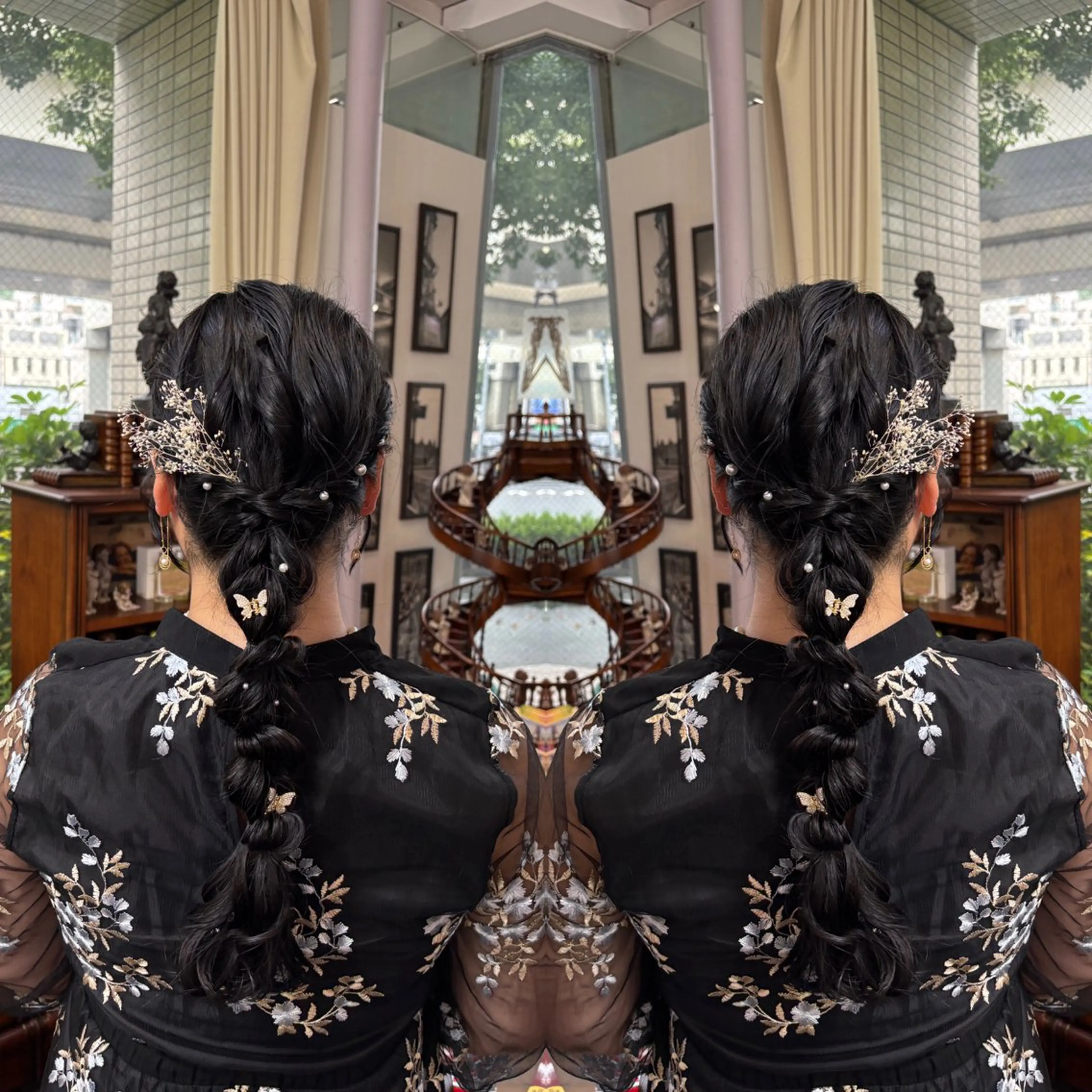 ロング ヘアアレンジ ヘアセット 💎ハイトーン/艶 カラー モエカ💎のヘアスタイル