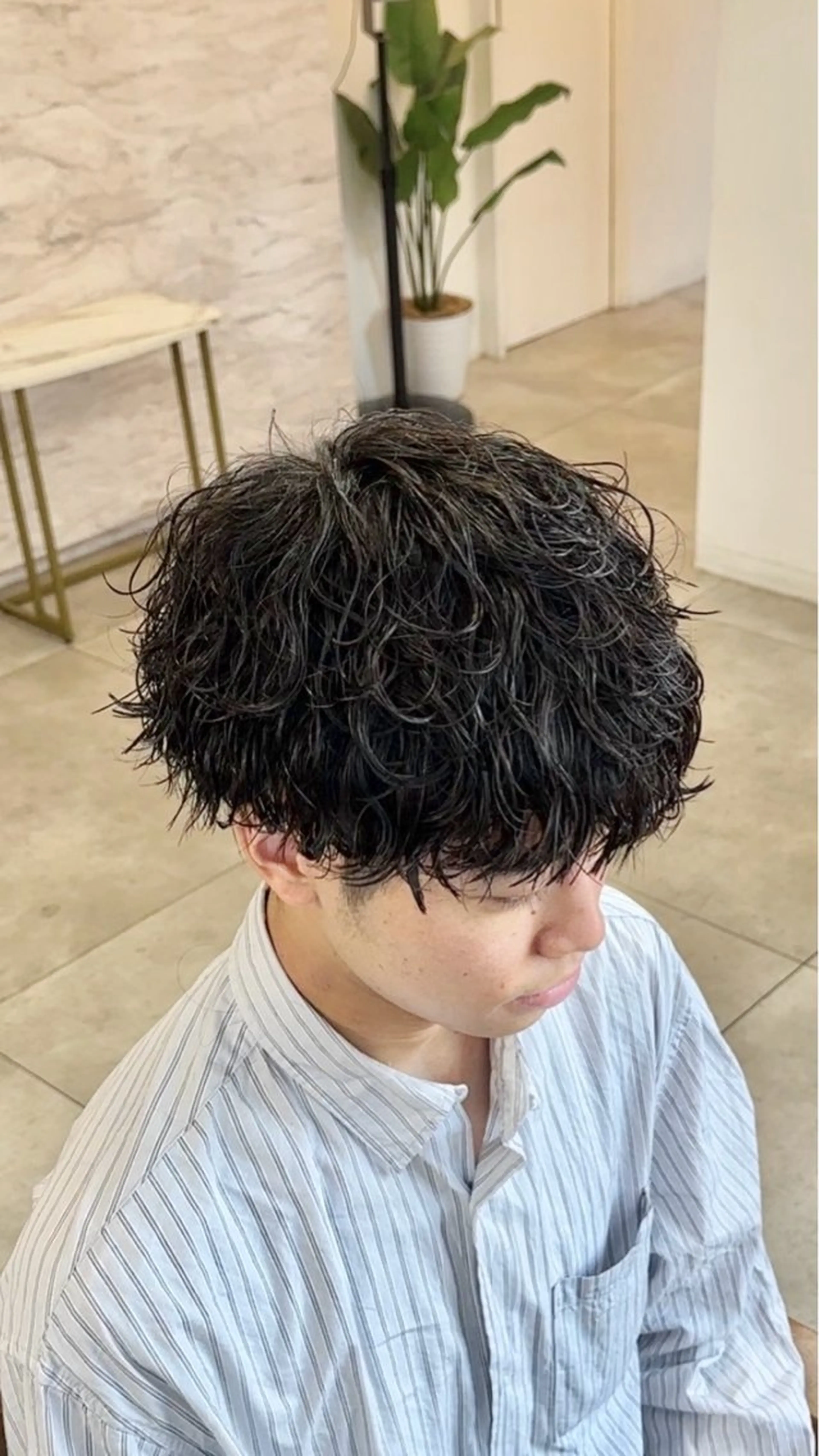 パーマ メンズ メンズパーマ 波巻きパーマ メンズパーマ/新宿/ サイカショウイチのヘアスタイル