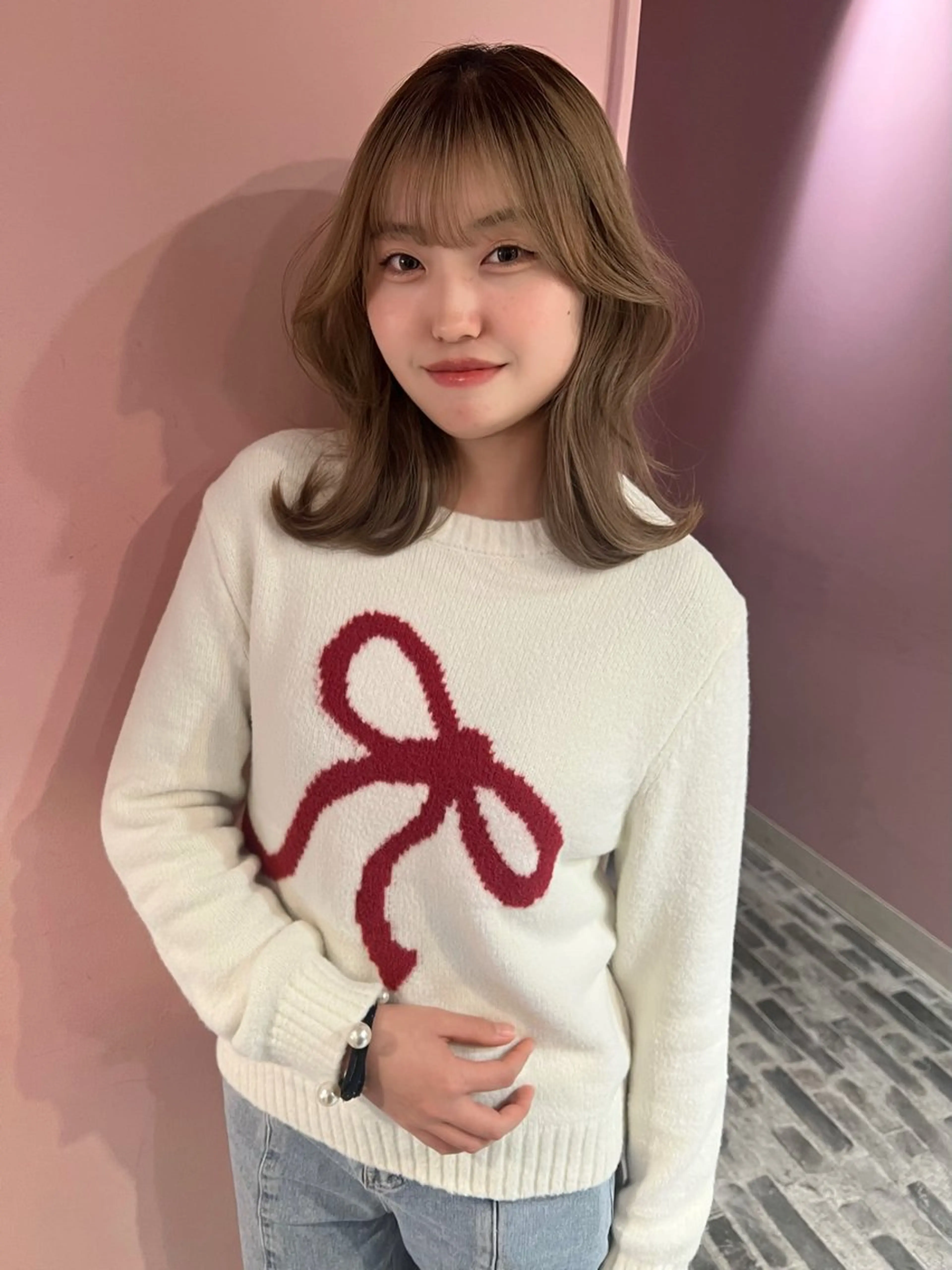 ミディアム 'AXIS 栄 Konomiのヘアスタイル