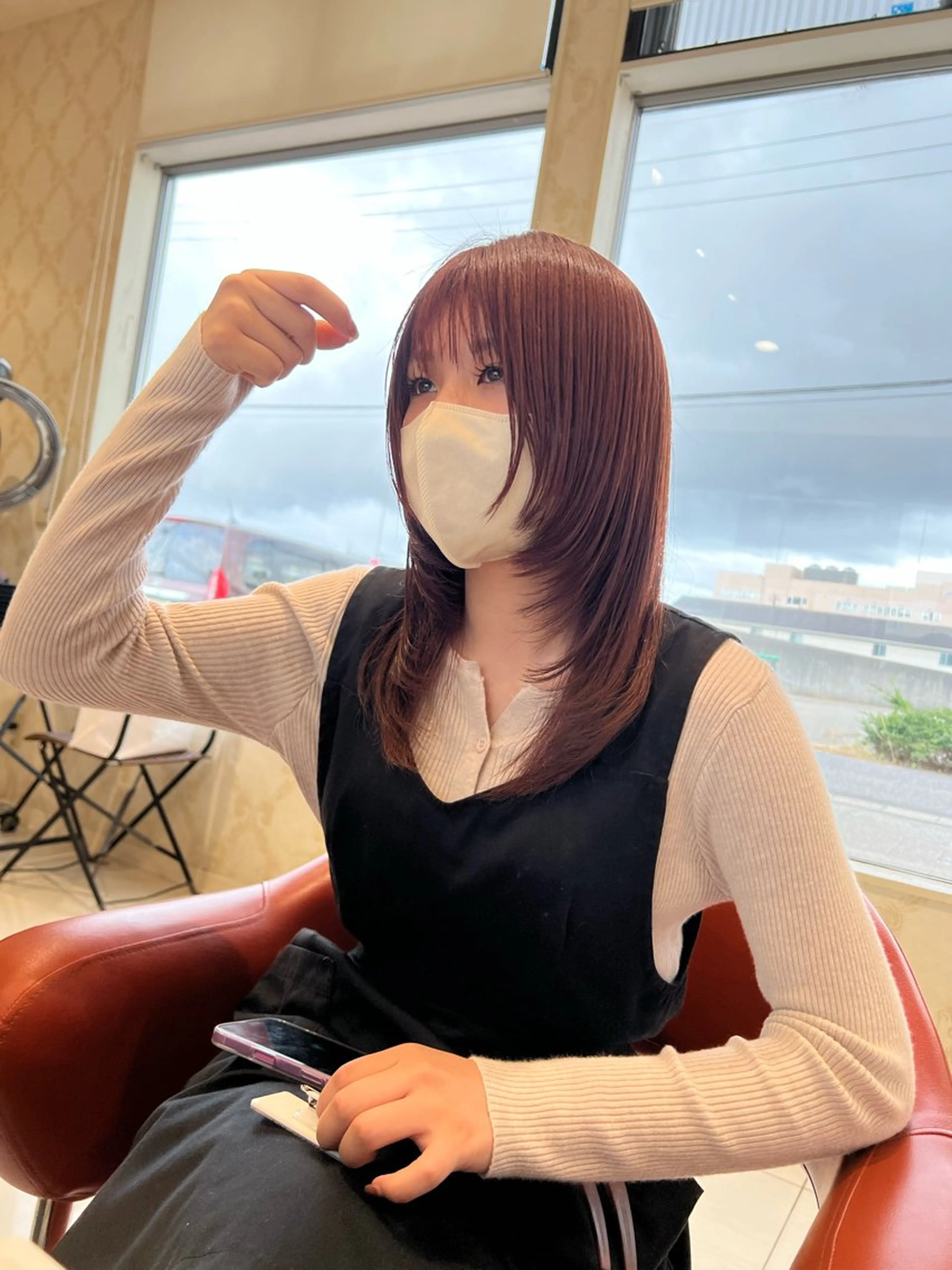 ミディアム 向山 大地のヘアスタイル