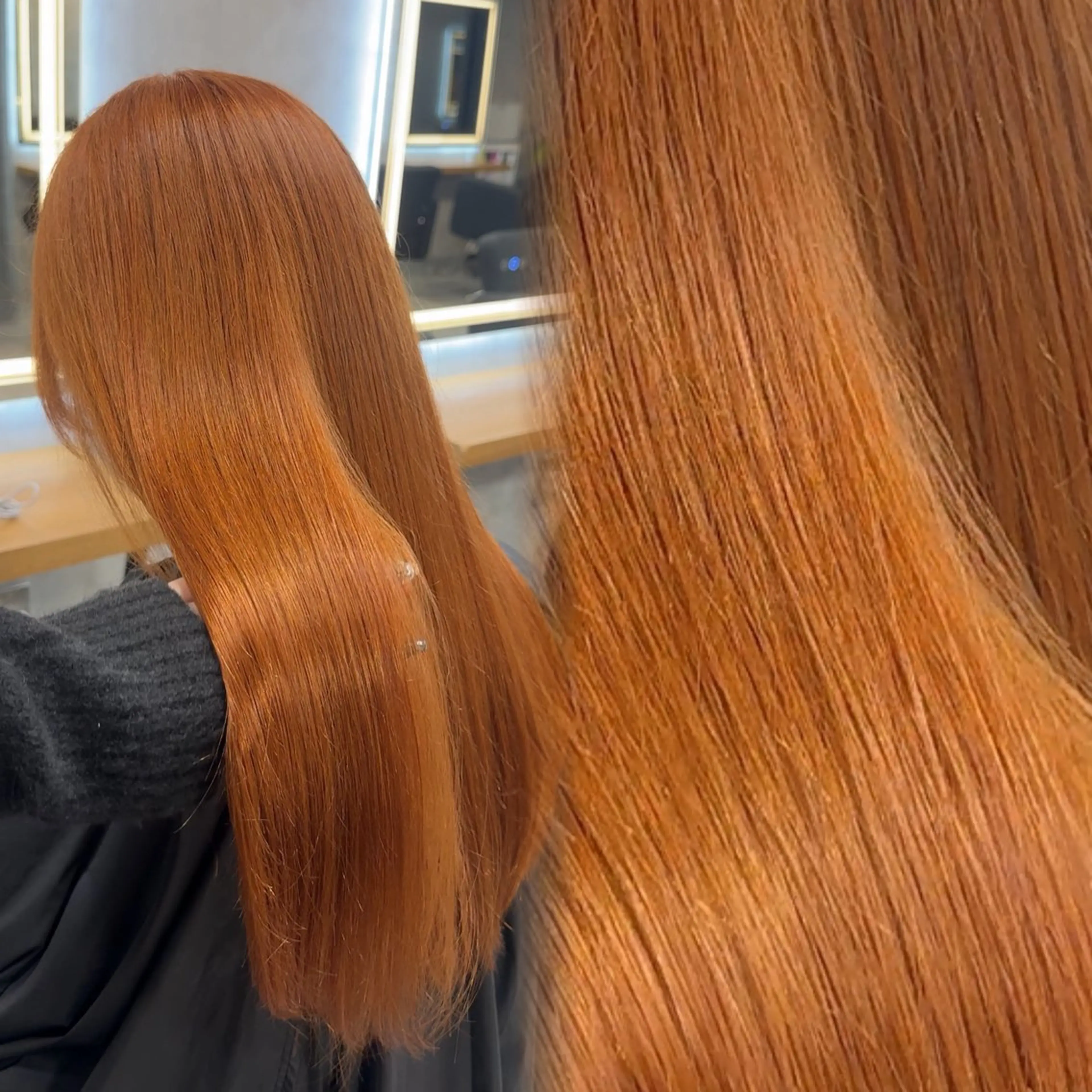 ロング カラー ヘアカラー トリートメント 札幌韓国風艶カラー 🎀𝐒𝐀𝐇𝐎のヘアスタイル