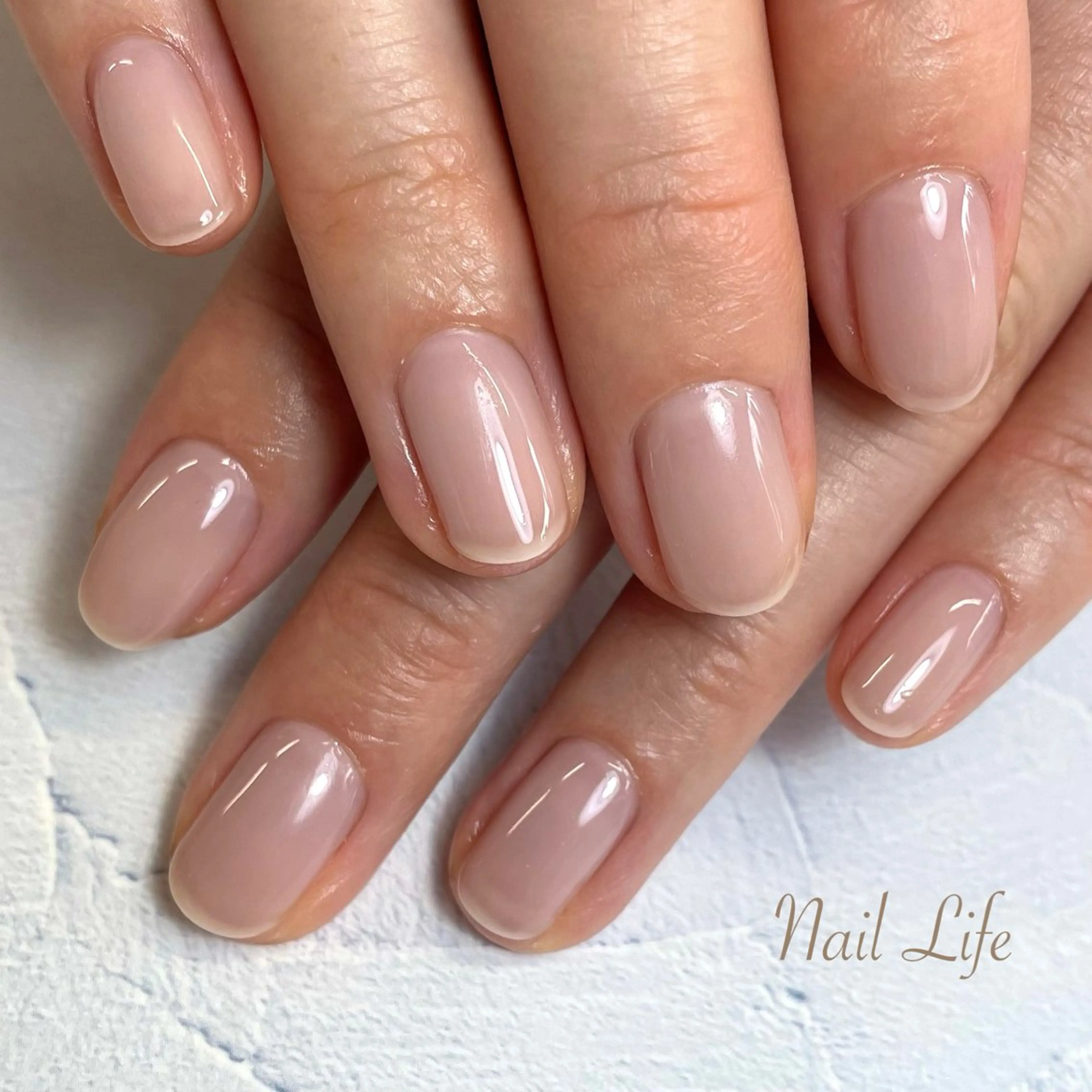 ネイル オフィスネイル ワンカラーネイル ハンドネイル 大嶋 めぐみのネイルデザイン