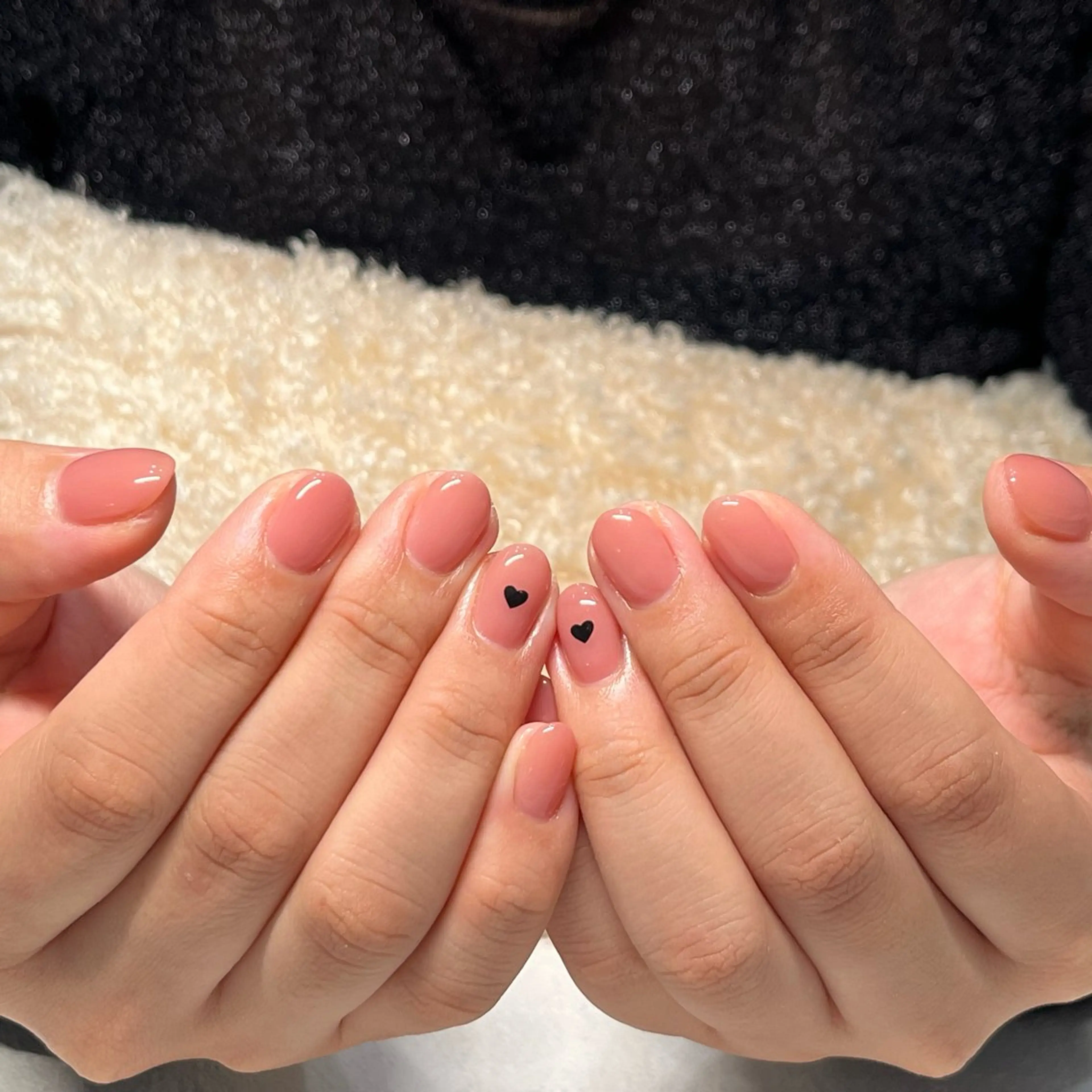 ネイル ニュアンスネイル ワンカラーネイル シンプルネイル 冬ネイル MAO /  香椎 / フィルイン対応のネイルデザイン