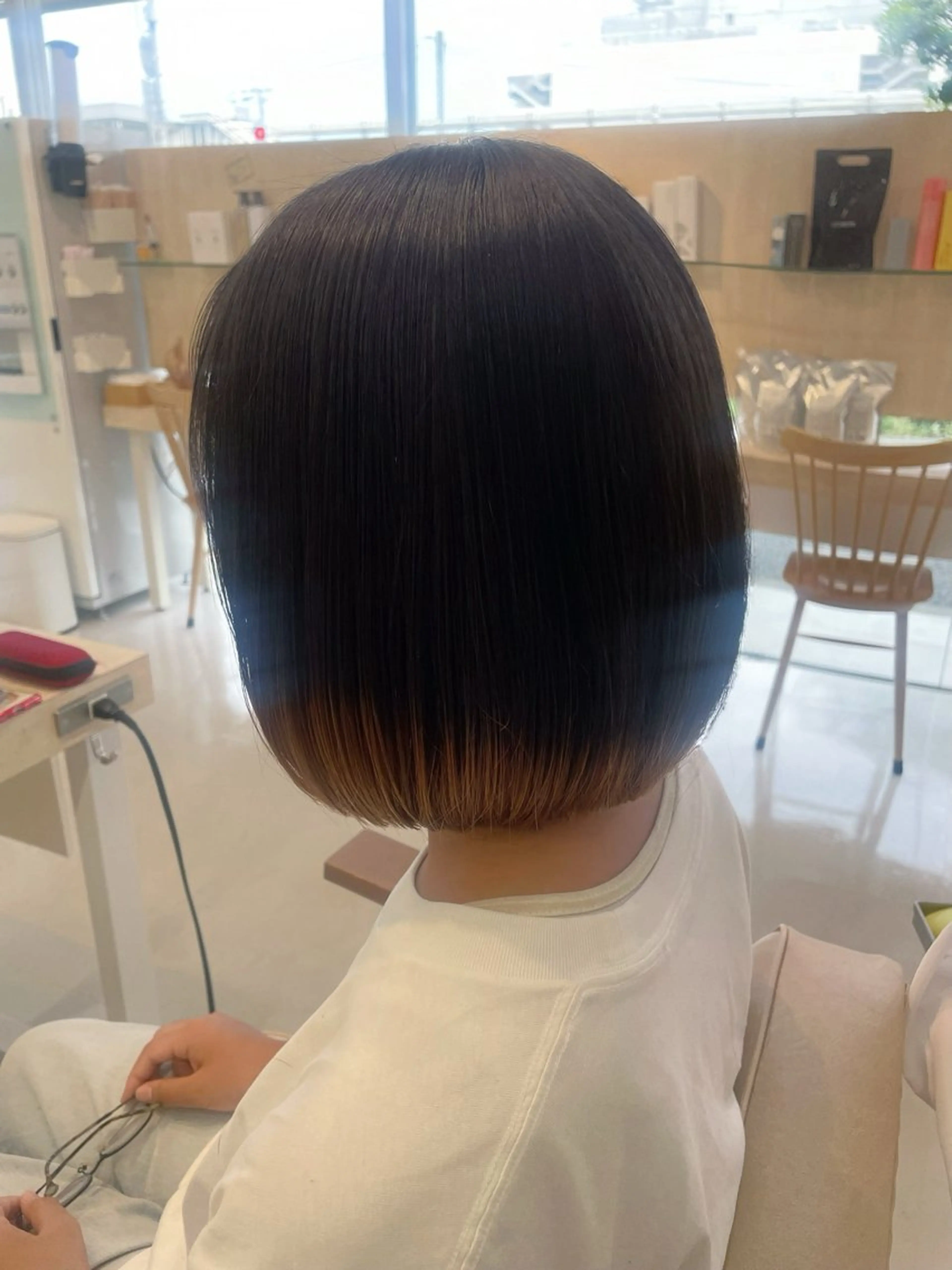 ミディアム ボブ 韓国風ヘア カット かずや🍀/髪質改善 /艶髪カラー/眉毛のヘアスタイル