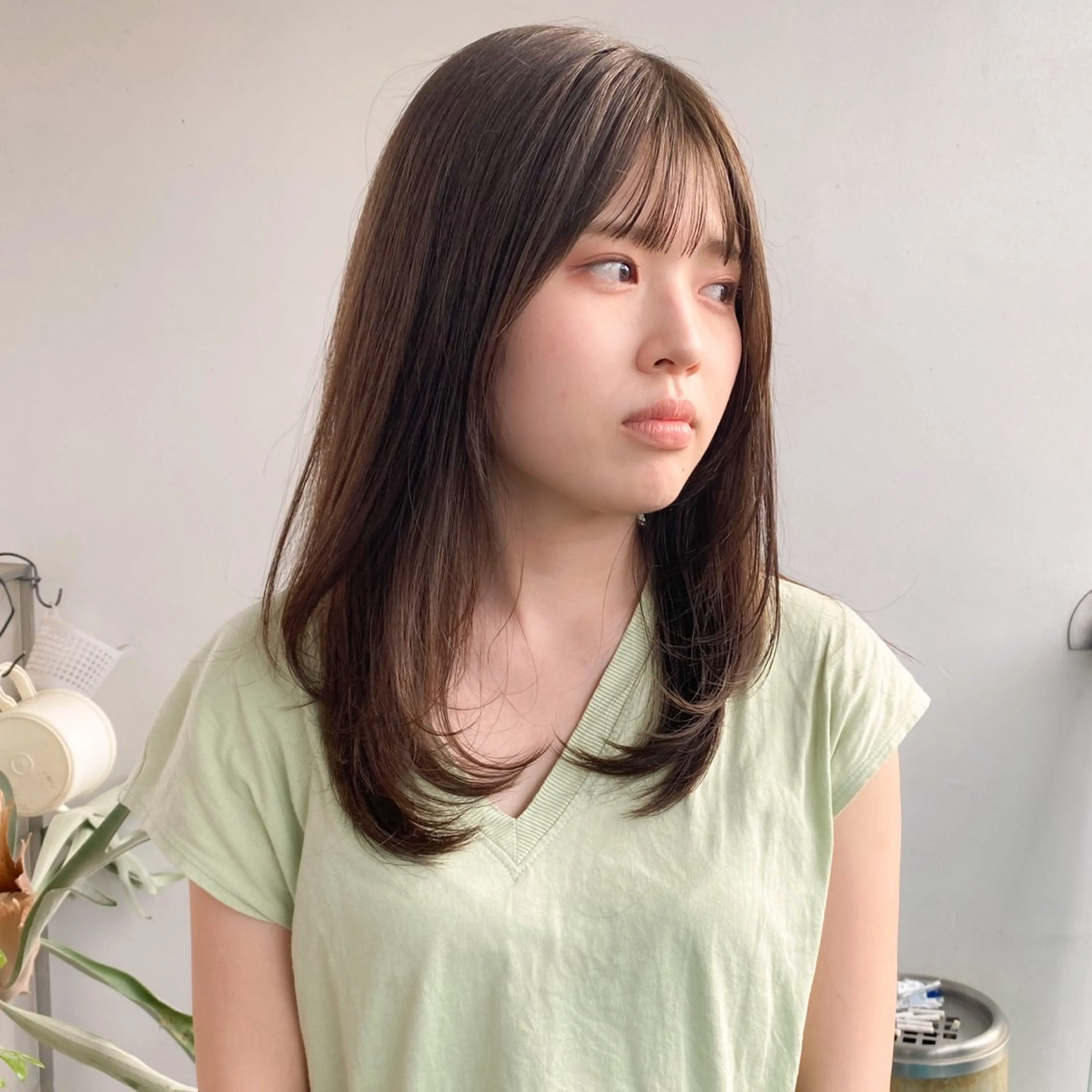 ミディアム カラー カット ヘアカラー トリートメント 中屋恵美🎨 Designカラーのヘアスタイル