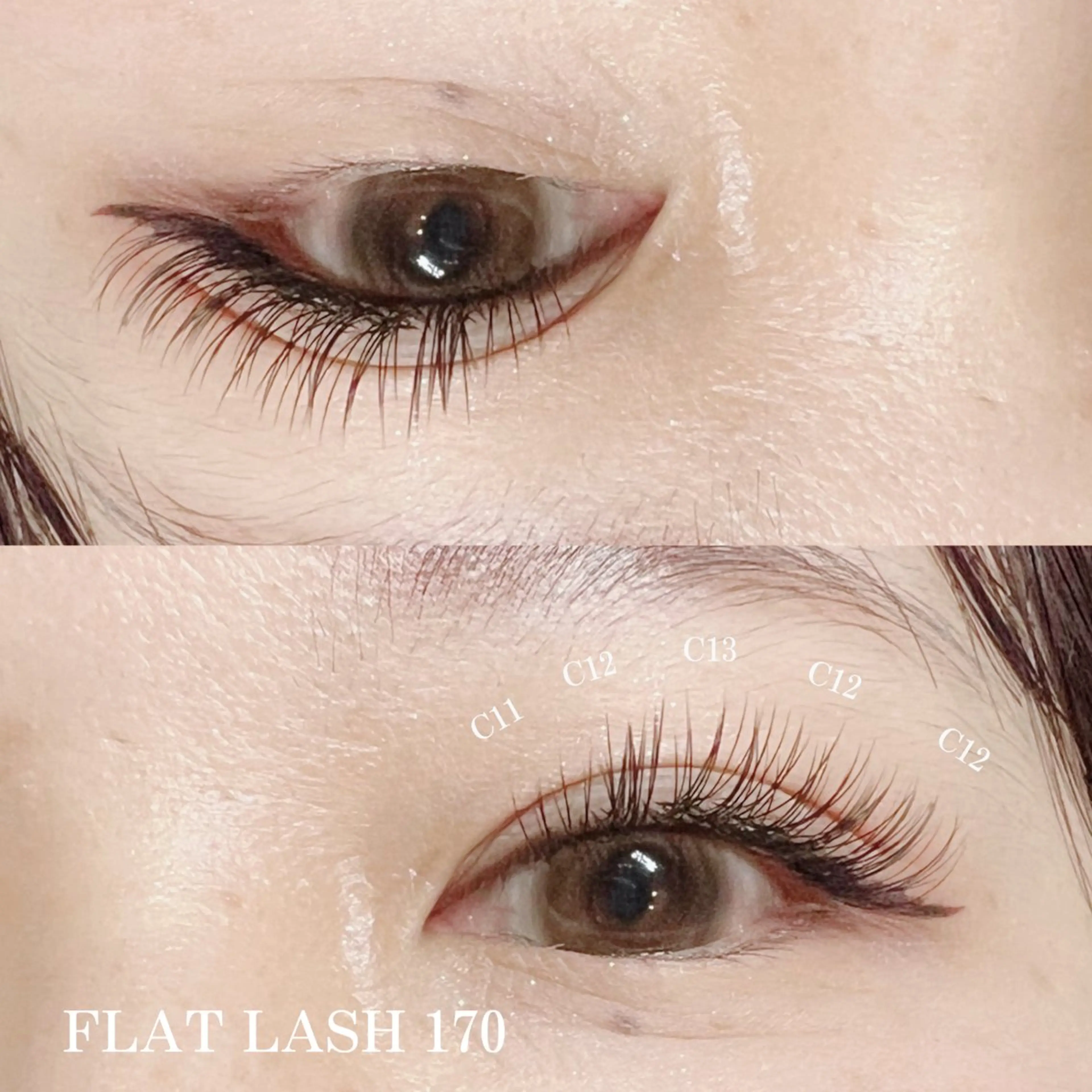 マツエク・マツパ フラットラッシュ CREA 今野 ⟡.·のマツエク・マツパデザイン