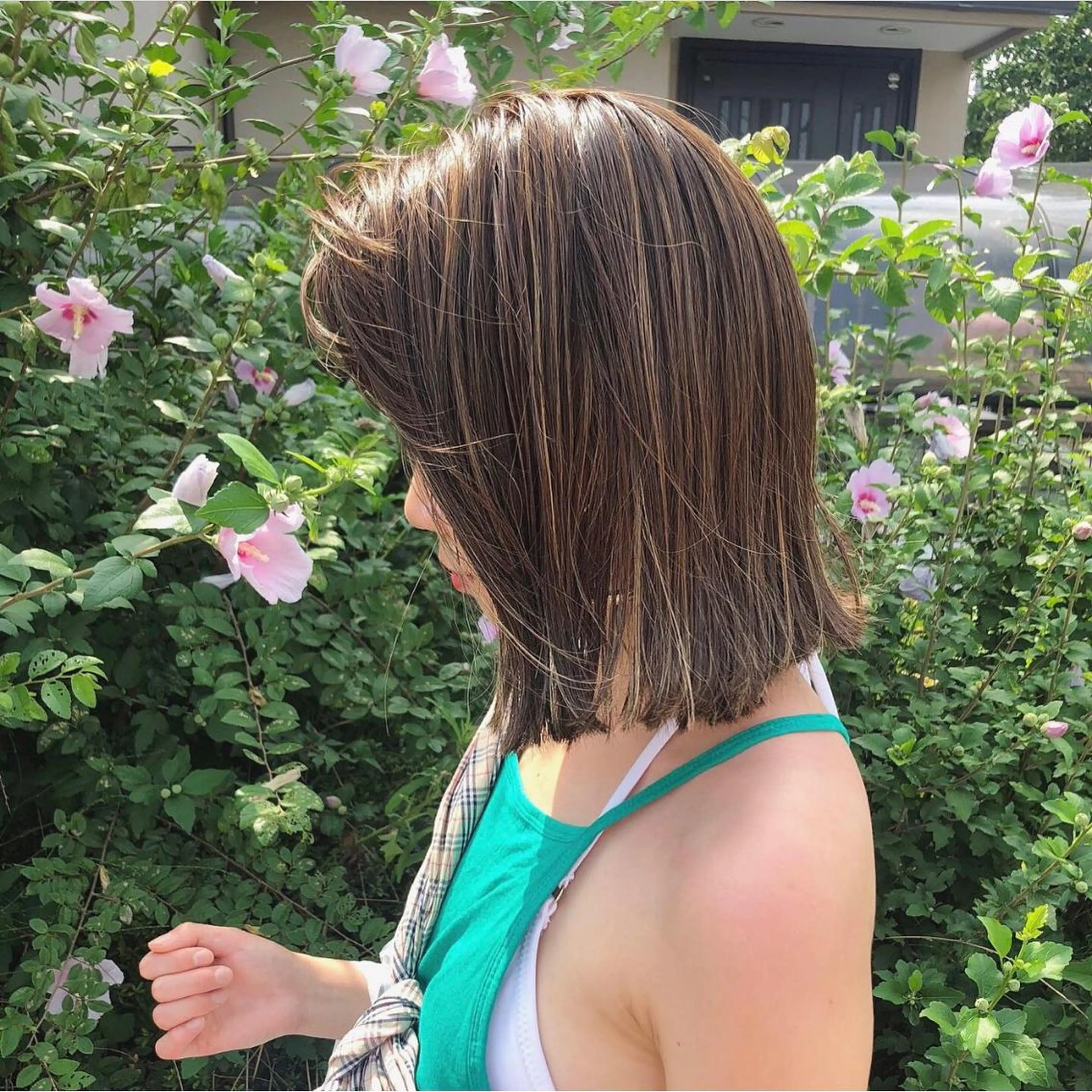 ミディアム カラー カット ヘアカラー トリートメント マンツーマン半個室 tamuraのヘアスタイル