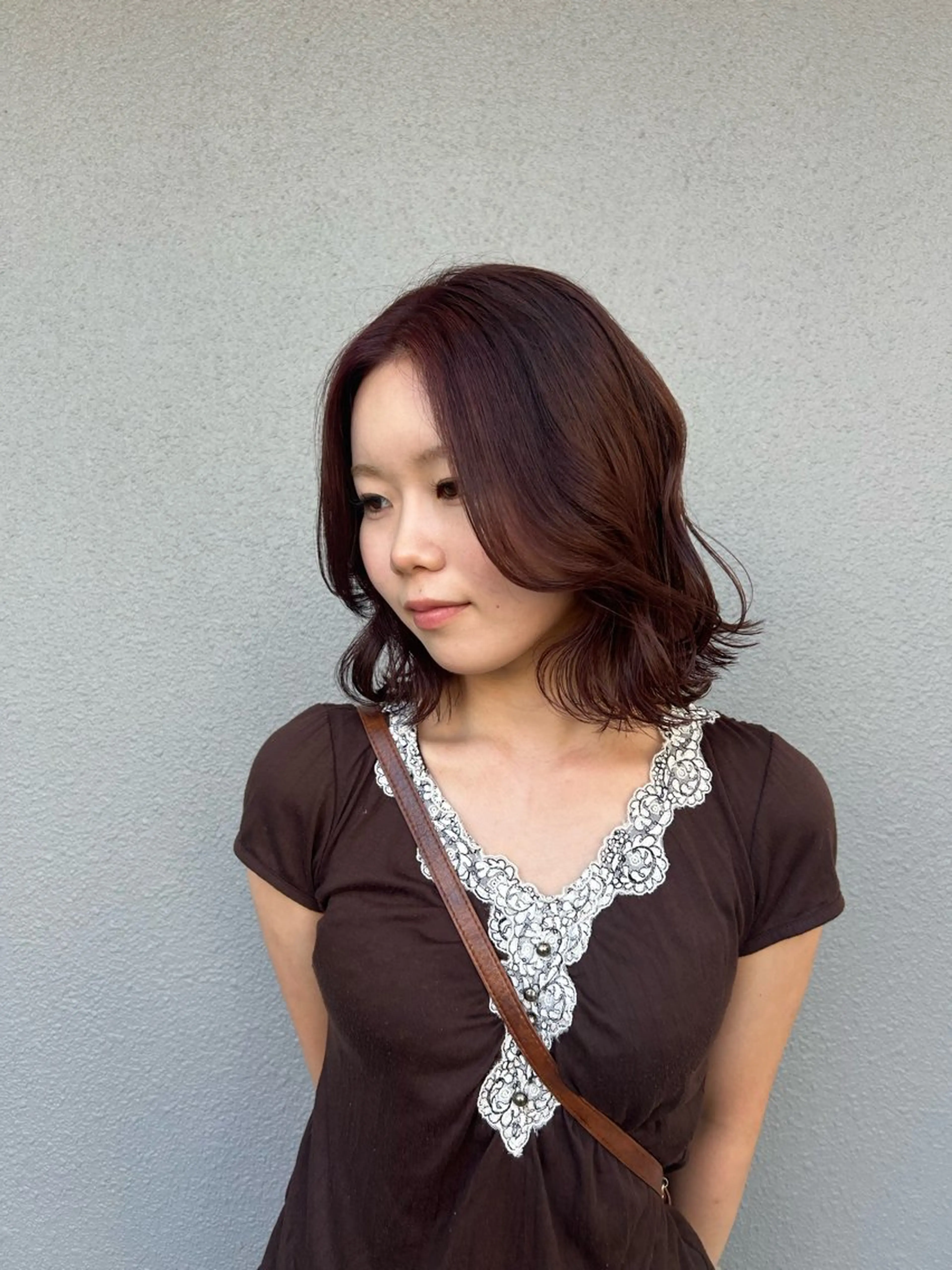 ミディアム 一色 伶花のヘアスタイル