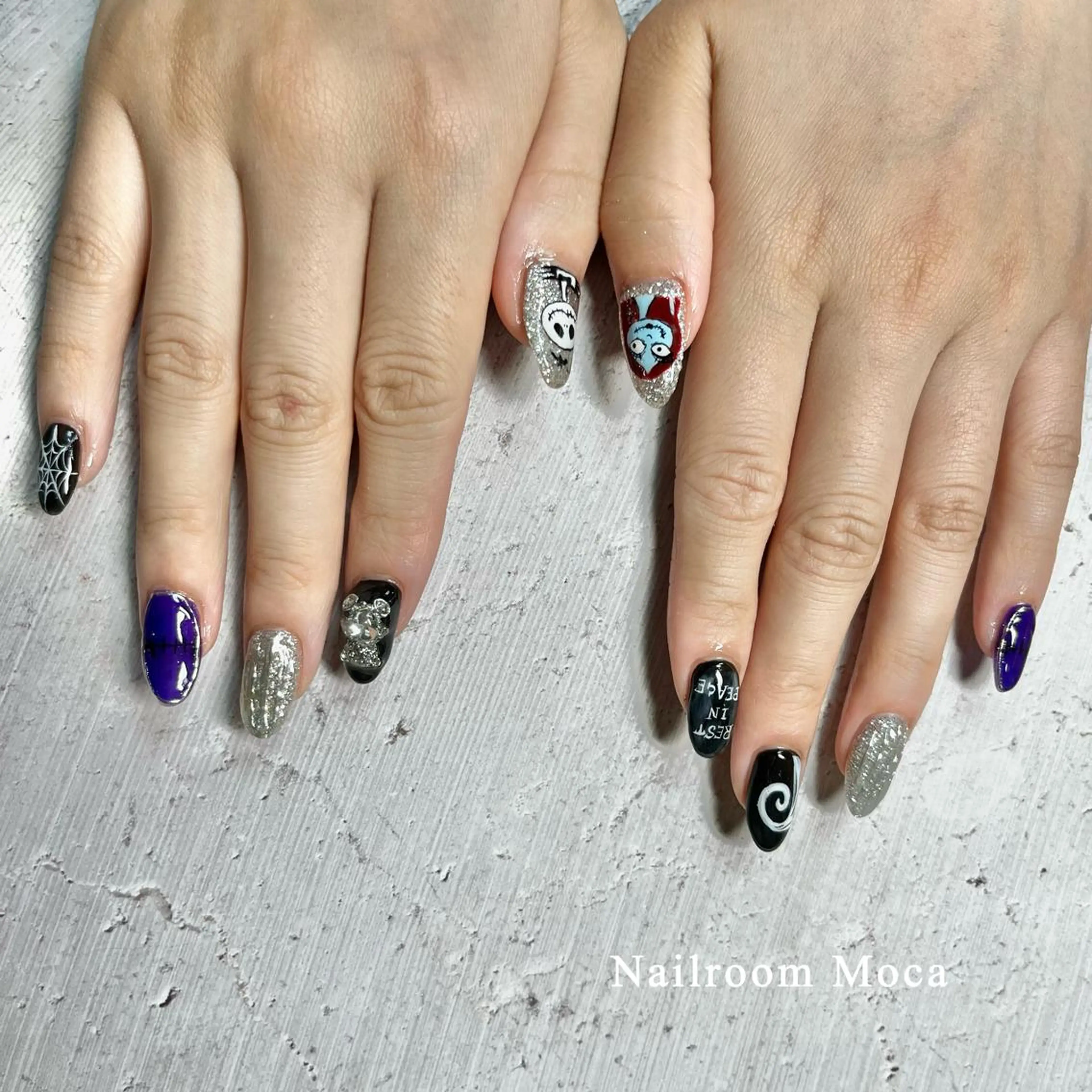 ネイル ハロウィン Nailroom Mocaのネイルデザイン