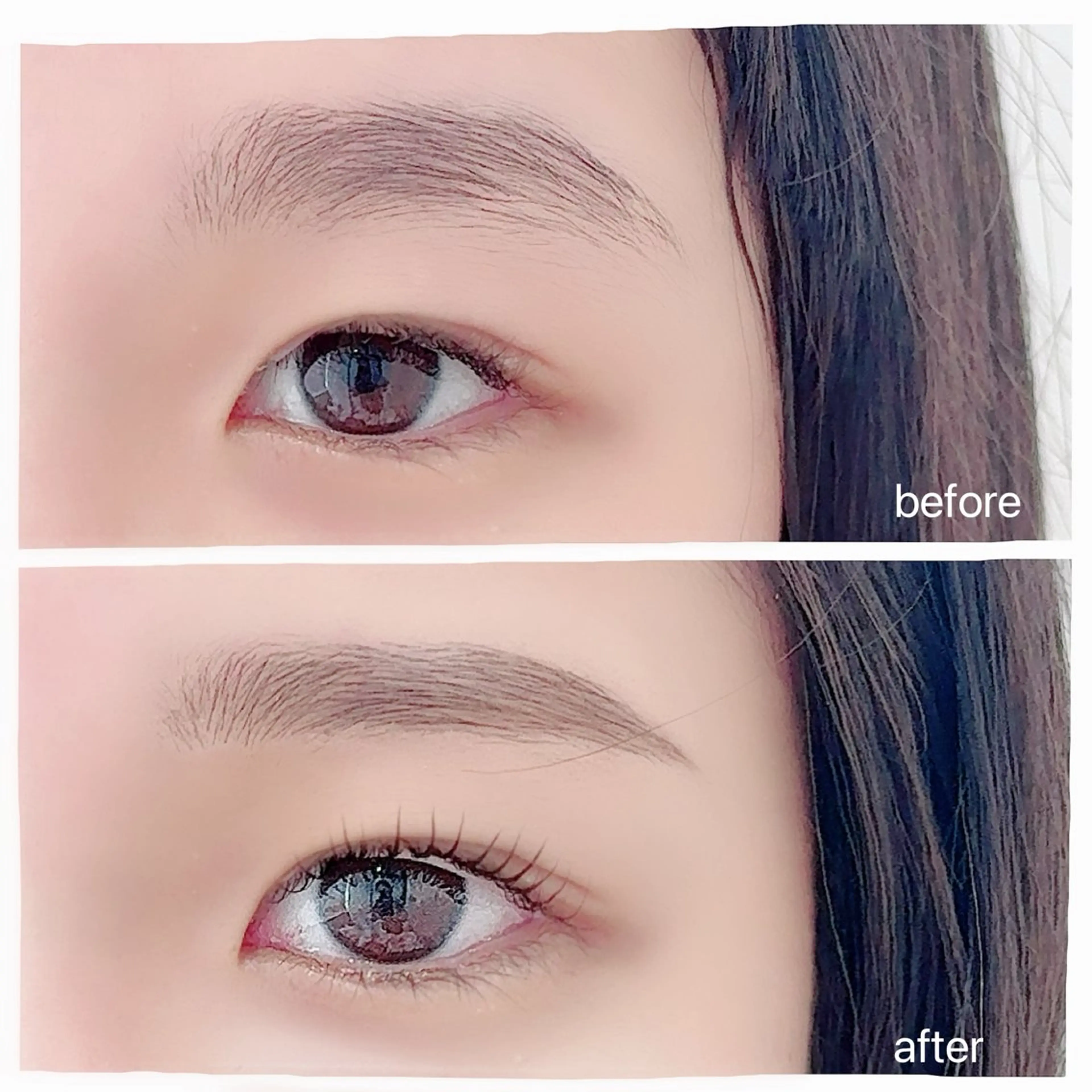 マツエク・マツパ ナチュラル 一重×まつ毛パーマ E.🦩🕊️🦒 RIKAのマツエク・マツパデザイン