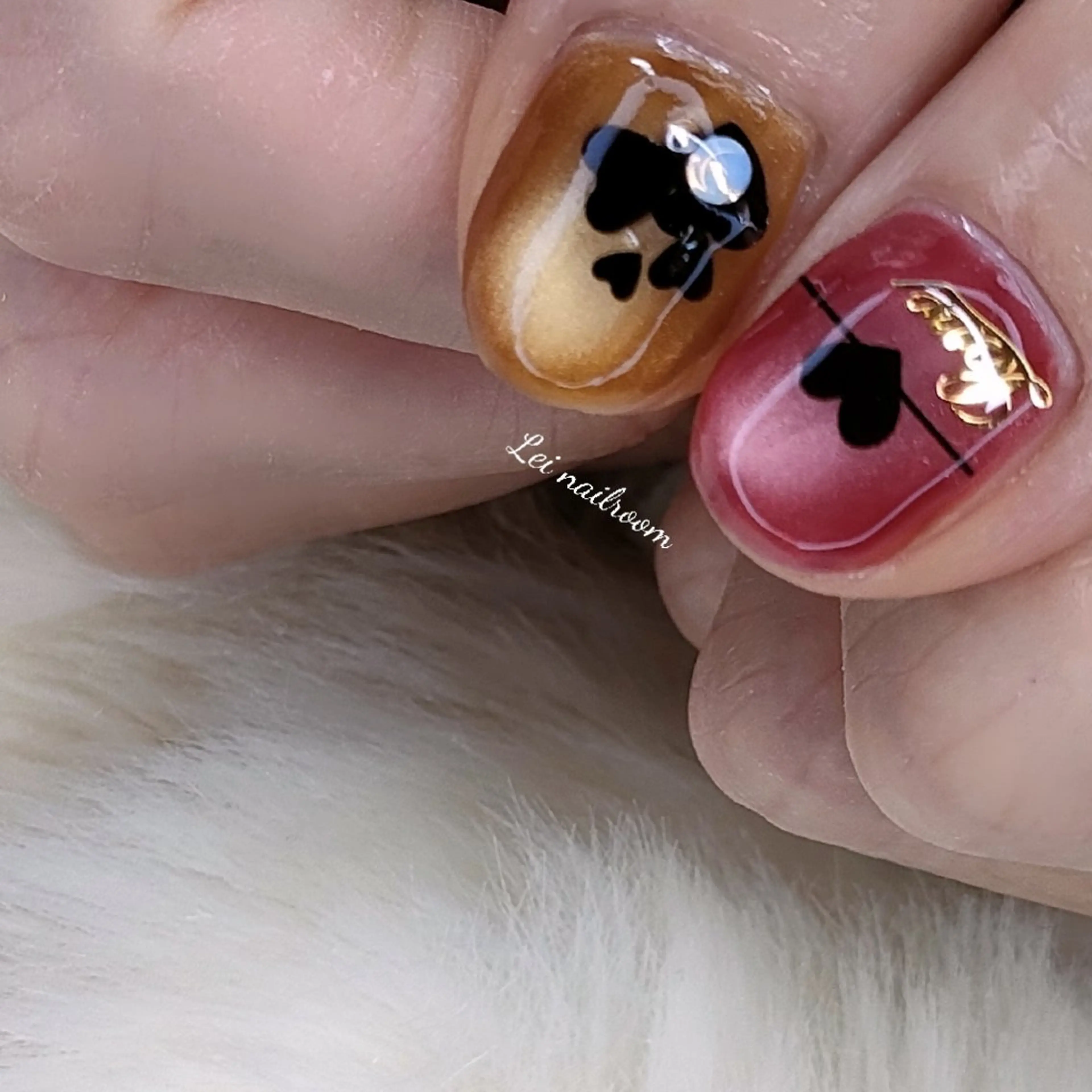 ネイル アートネイル マグネットネイル lei🌼 nailroomのネイルデザイン