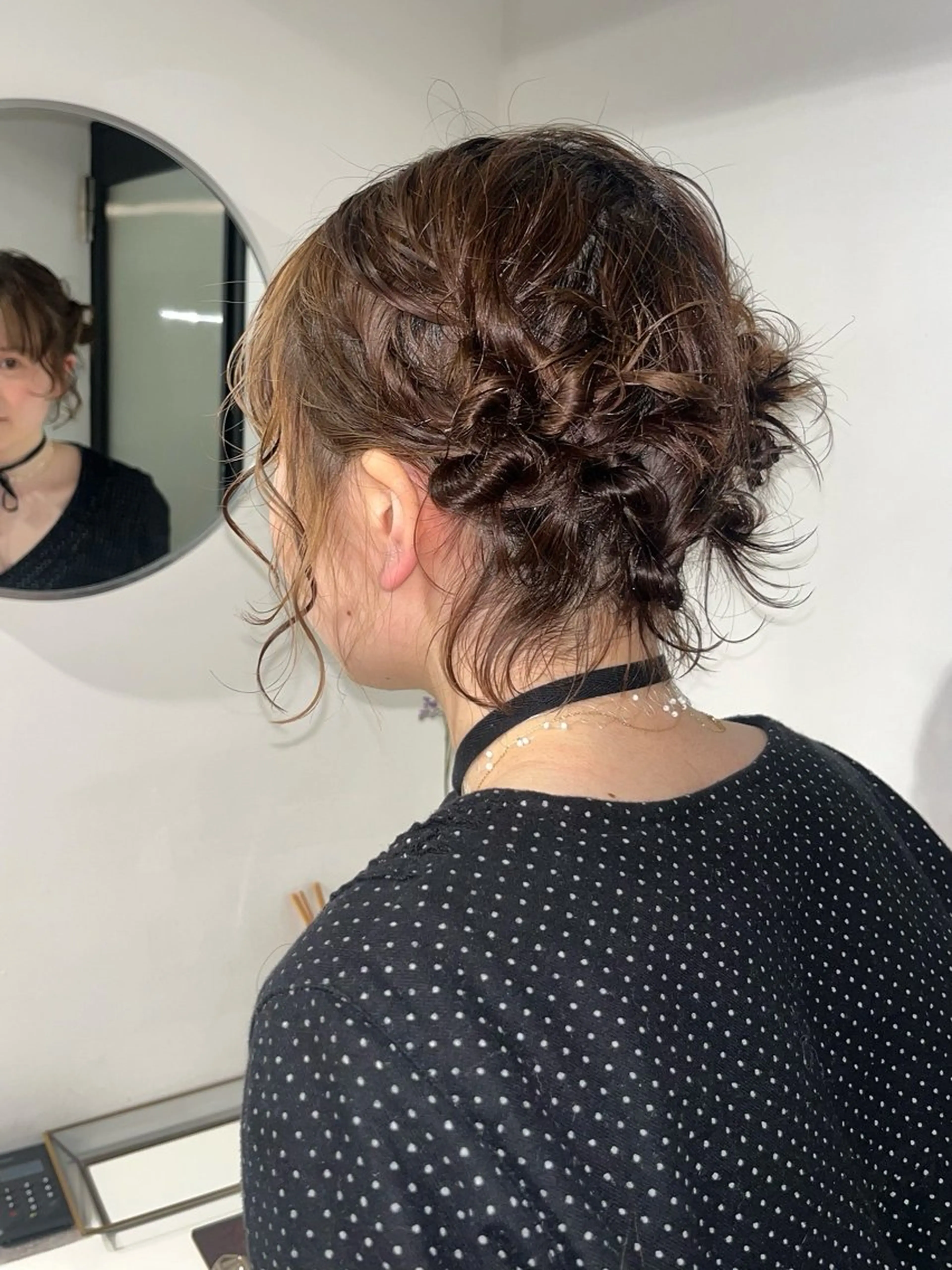 ヘアアレンジ レイヤーカット🐩 透明感カラー モカのヘアスタイル