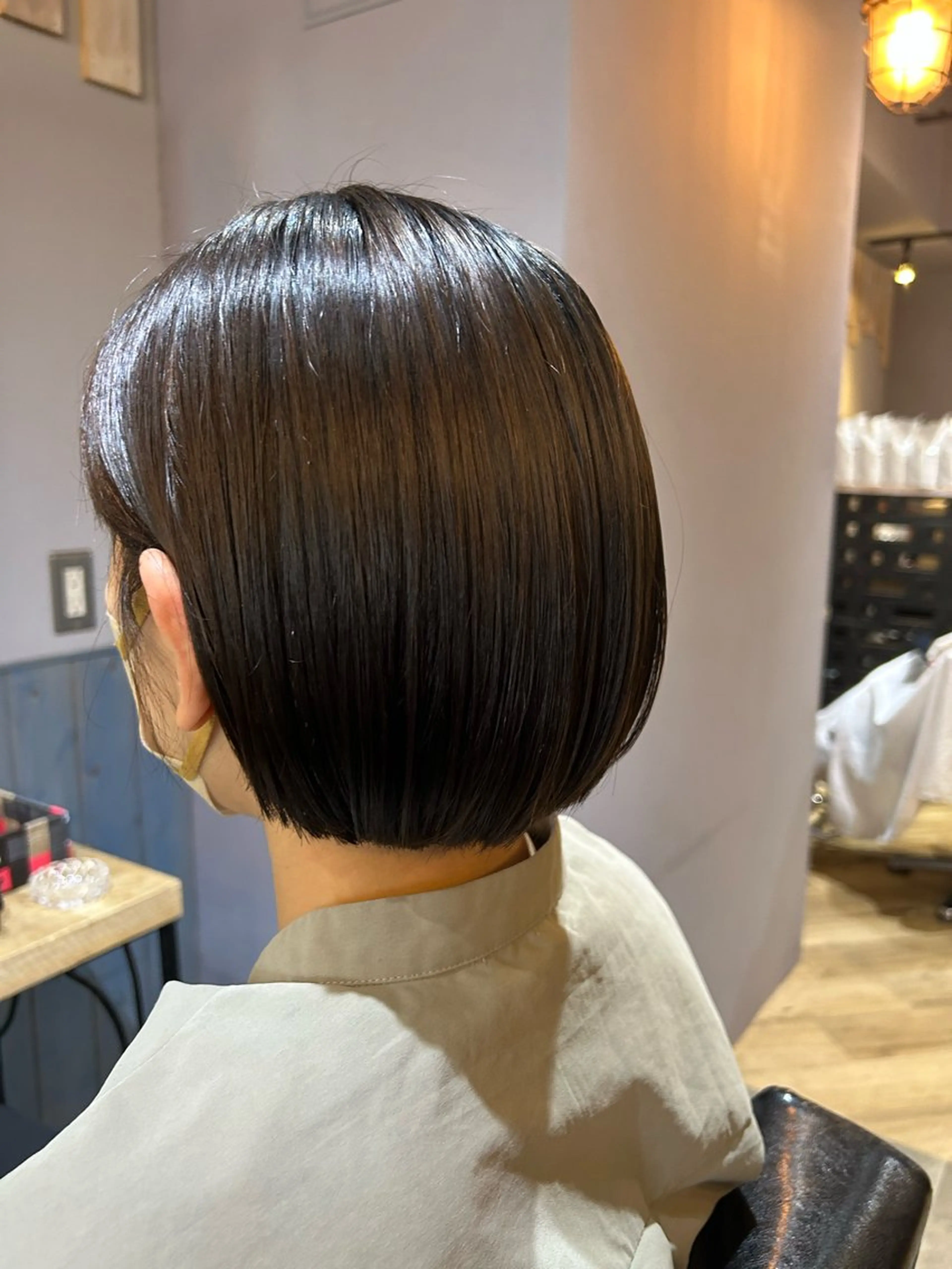 ショート カット ヘアカラー トリートメント 園田 彩音のヘアスタイル