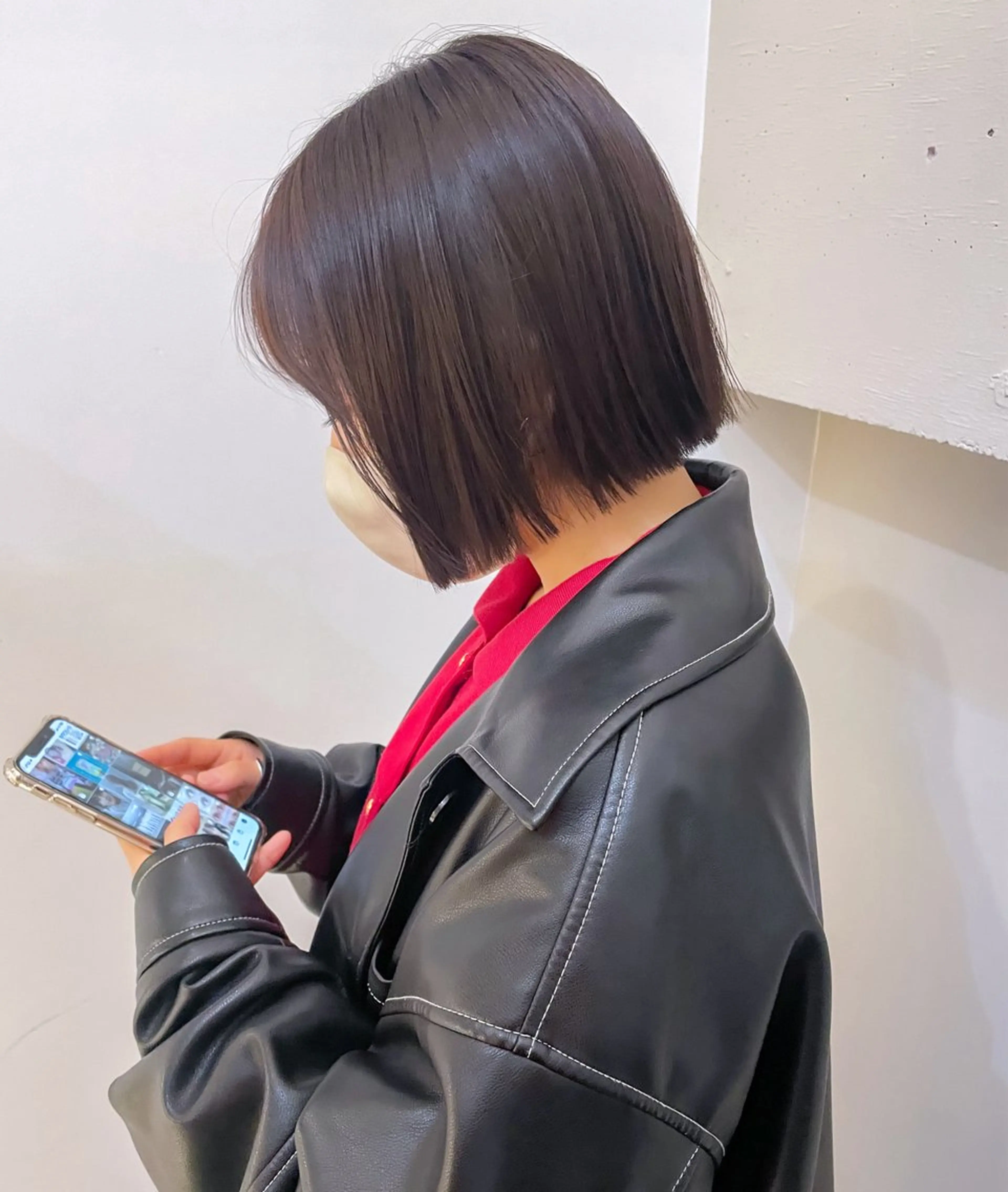 ショート 小顔カット カット トリートメント ボブ ブリーチ/miinaのヘアスタイル