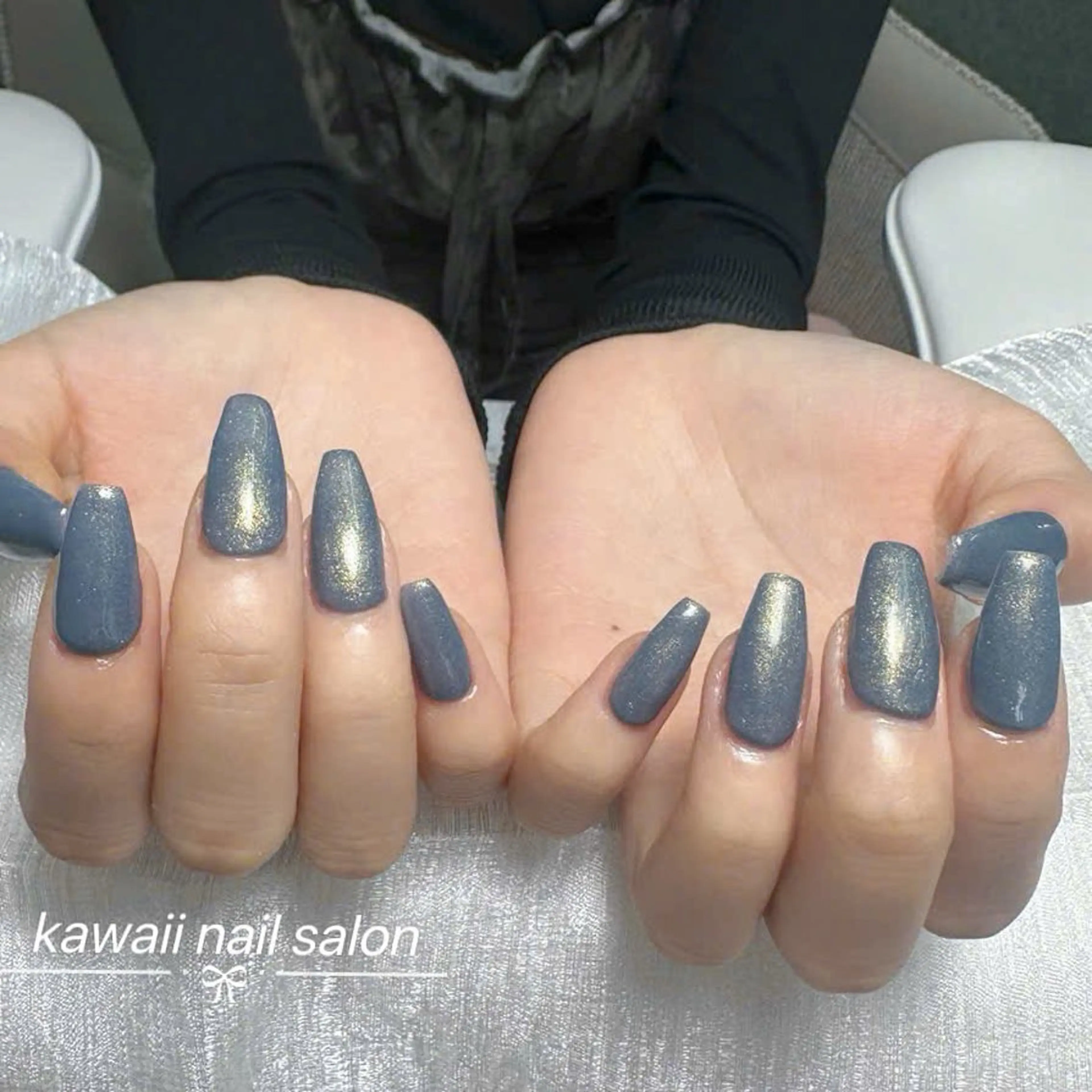 ネイル ジェルネイル 韓国ネイル マグネットネイル 持ち込み ワンカラーネイル Kawaii Nail Salonのネイルデザイン