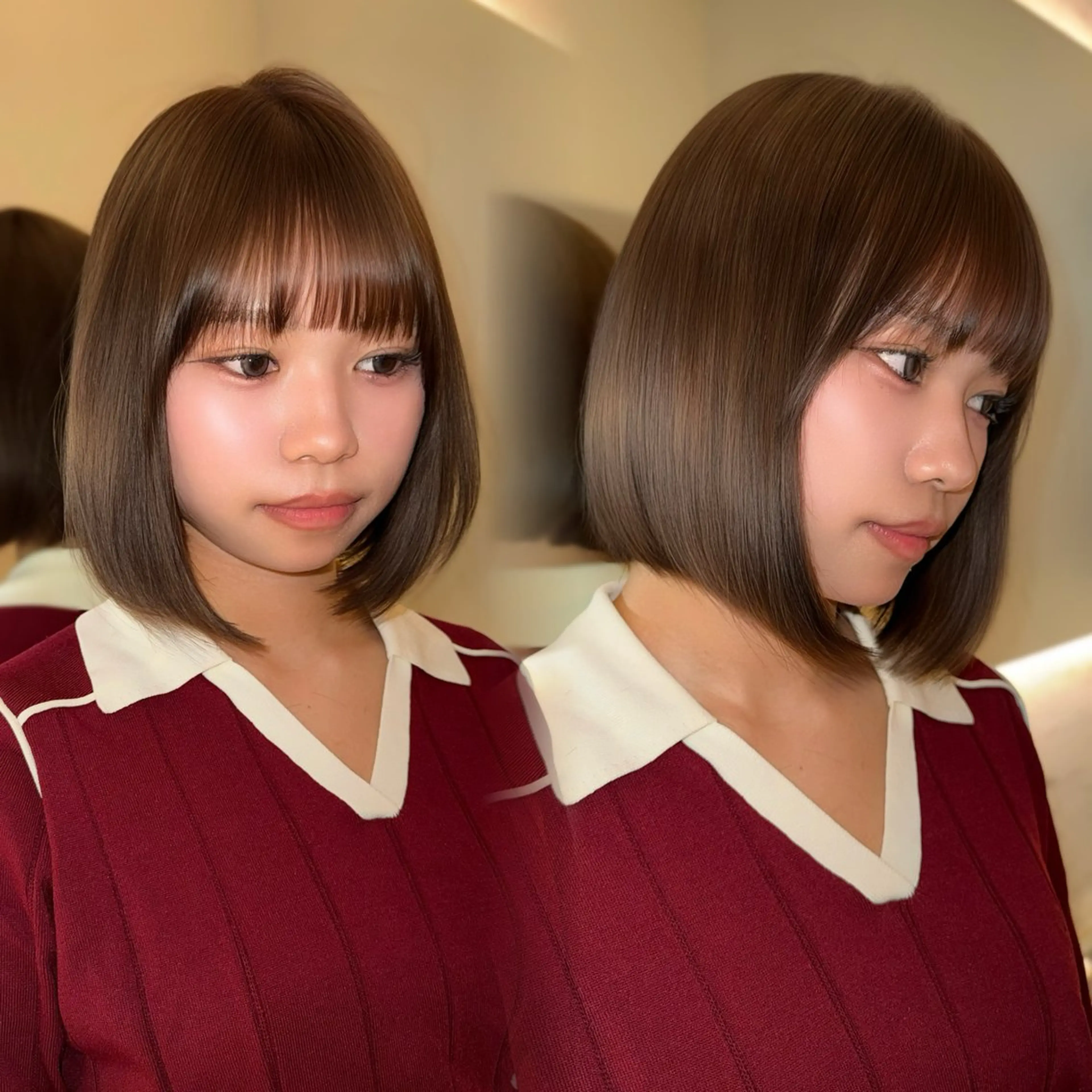 ショート 新宿/韓国レイヤー /韓国ボブRionaのヘアスタイル