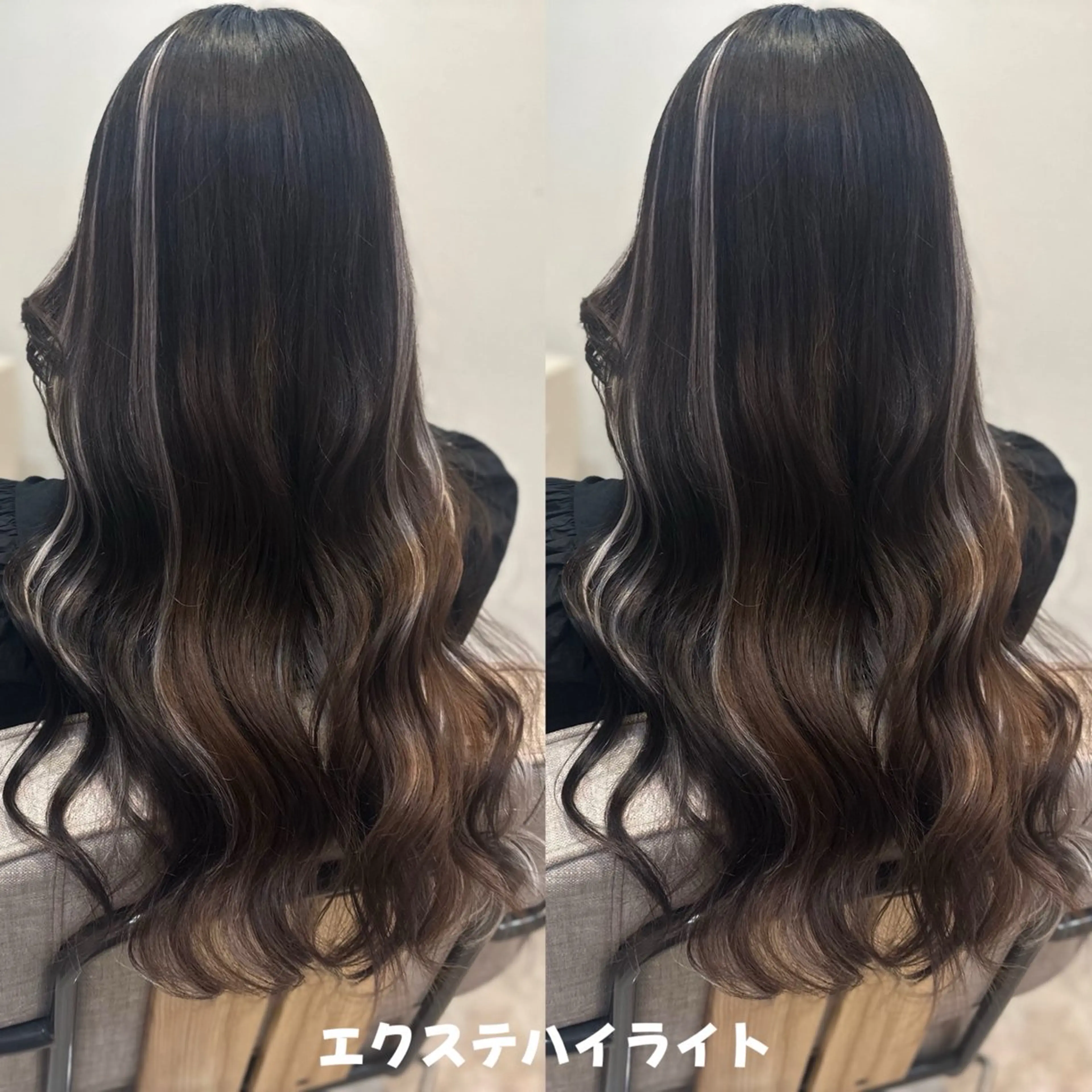 ロング エクステ ハイライト エクステ lovis🧸ゆうあ 🧸/透明感カラーのヘアスタイル