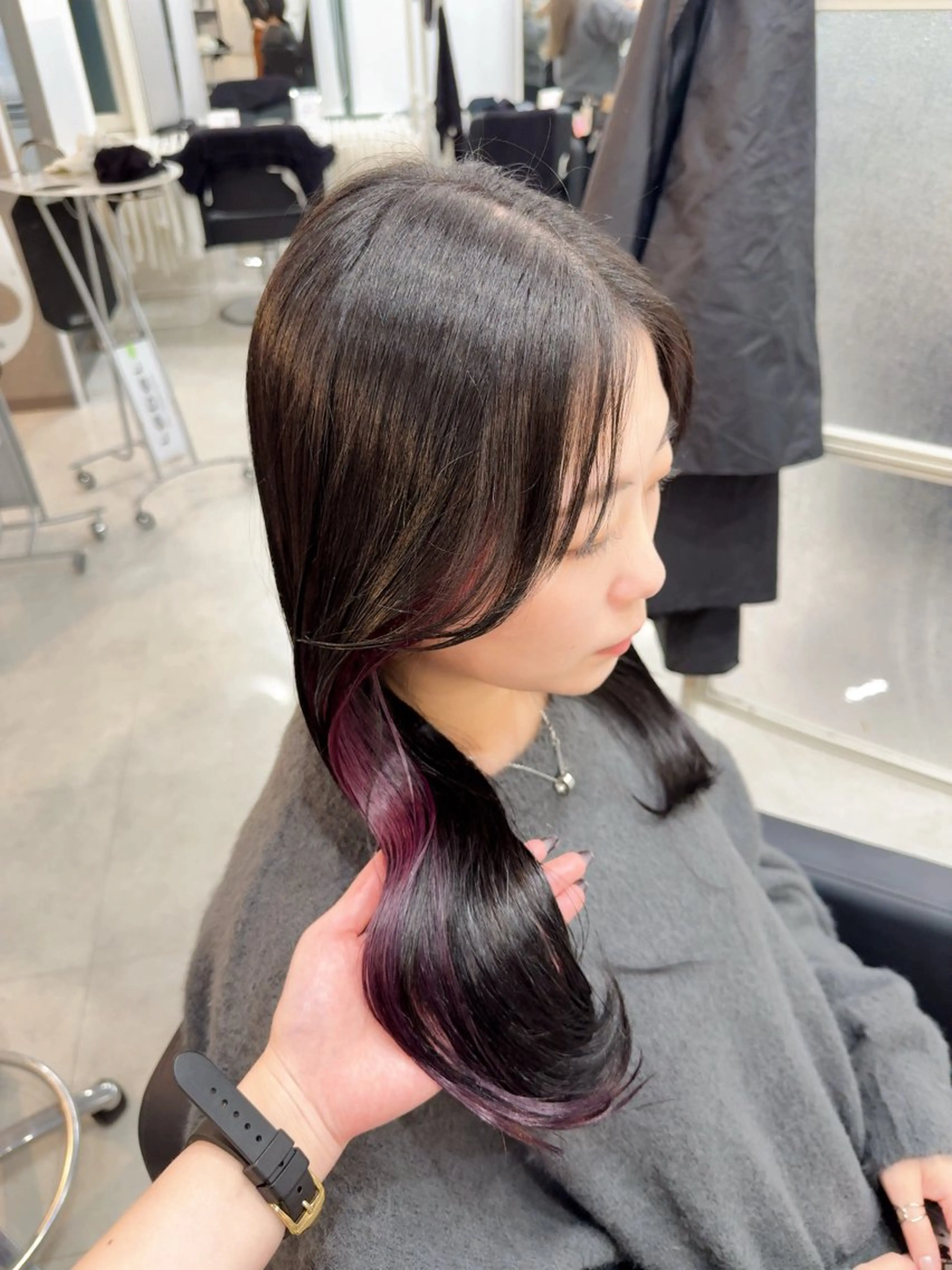 セミロング MAHO/透明感カラ ー/髪質改善🍒のヘアスタイル