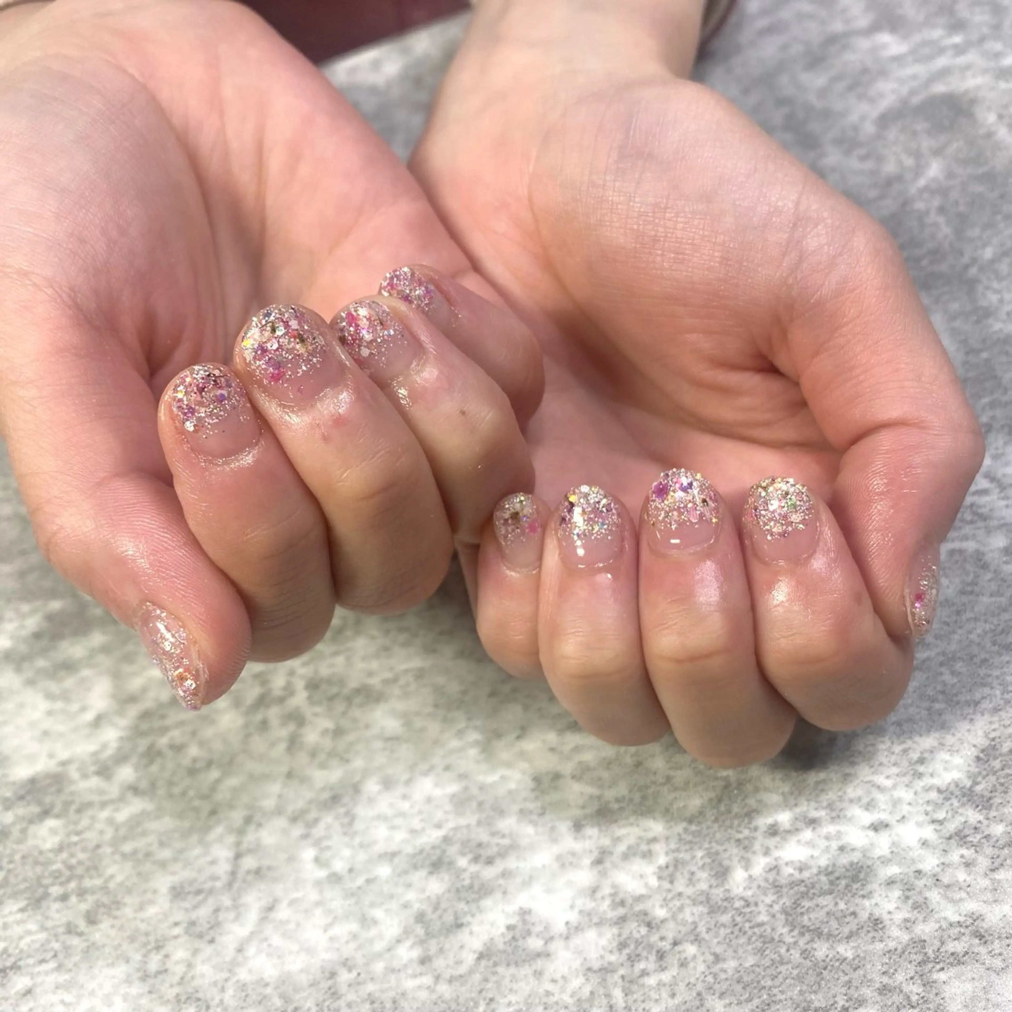 ネイル フラワーネイル ラメ(グリッター) ハンドネイル ★Rinail... .のネイルデザイン